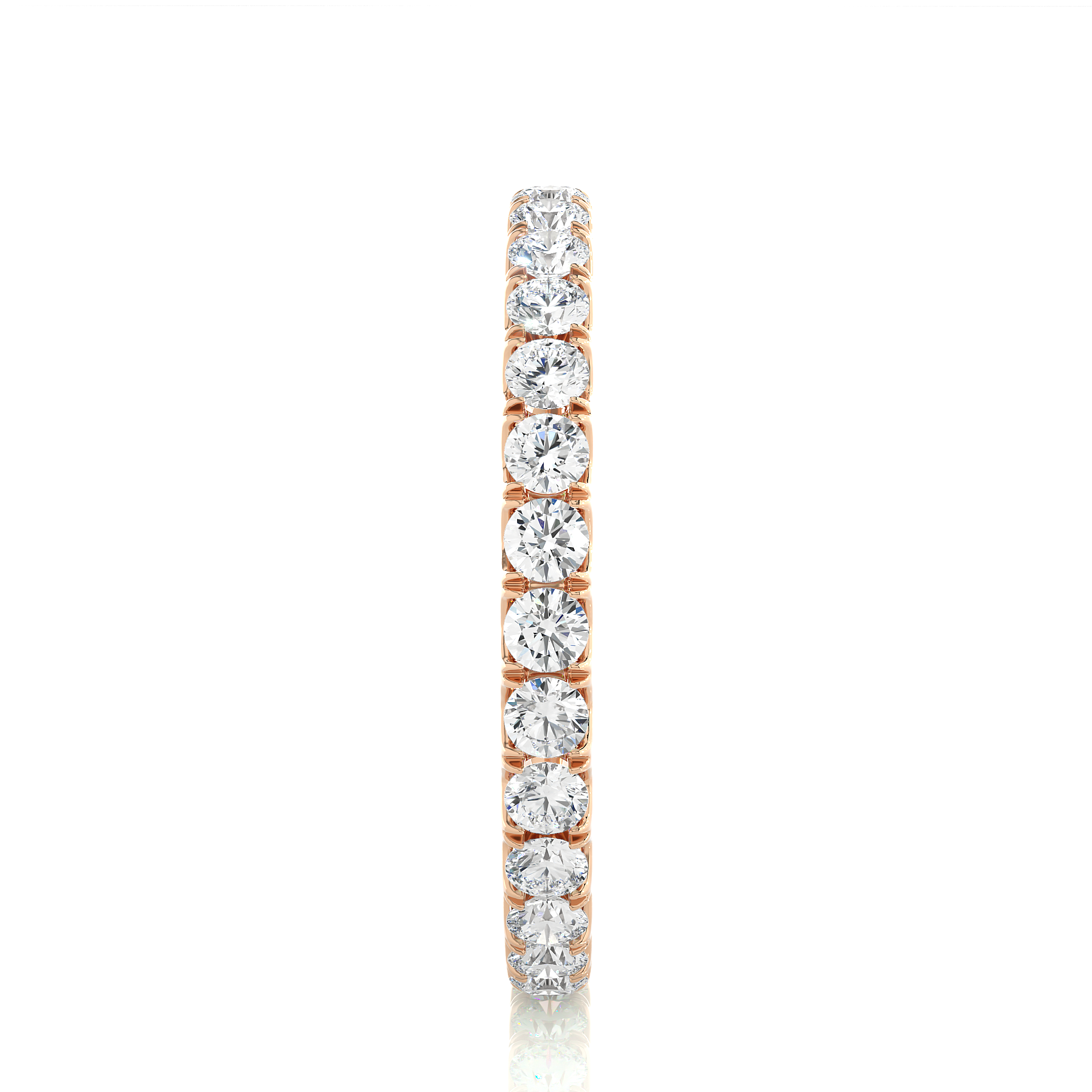 Round Cut Lab Grown Diamond Eternity Ring
