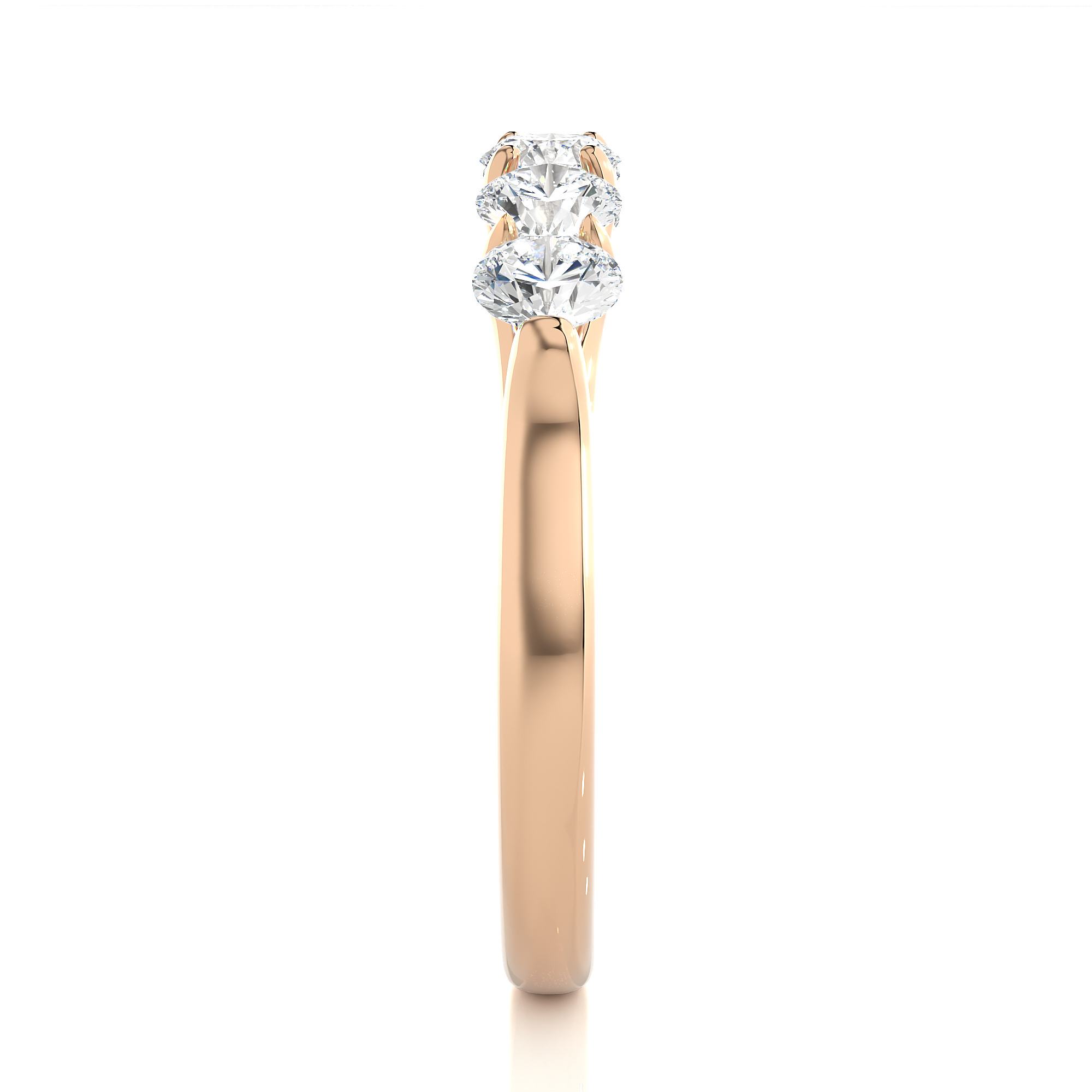 Five Stone Diamond Wedding Band