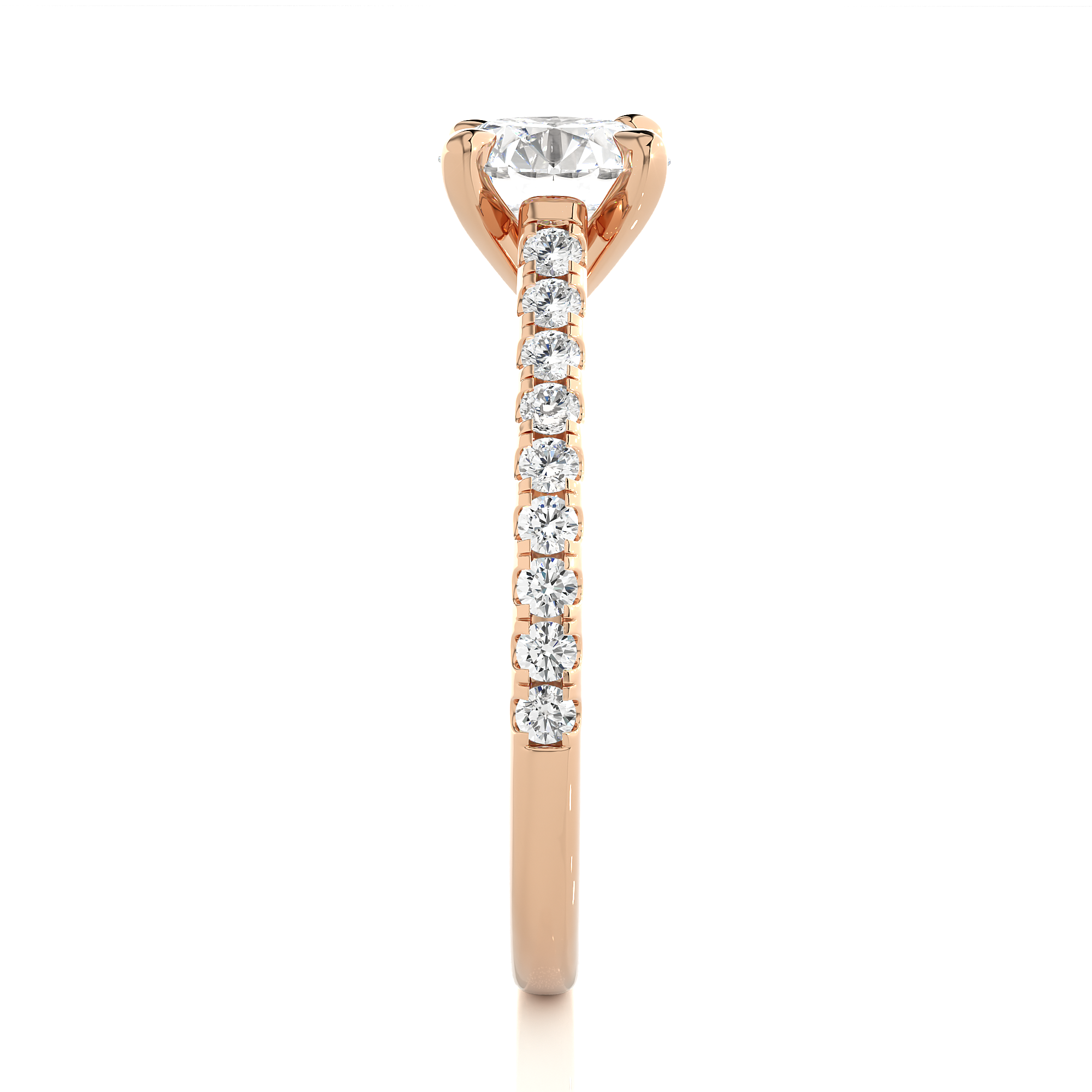 Round Cut Diamond Solitaire Engagement Ring
