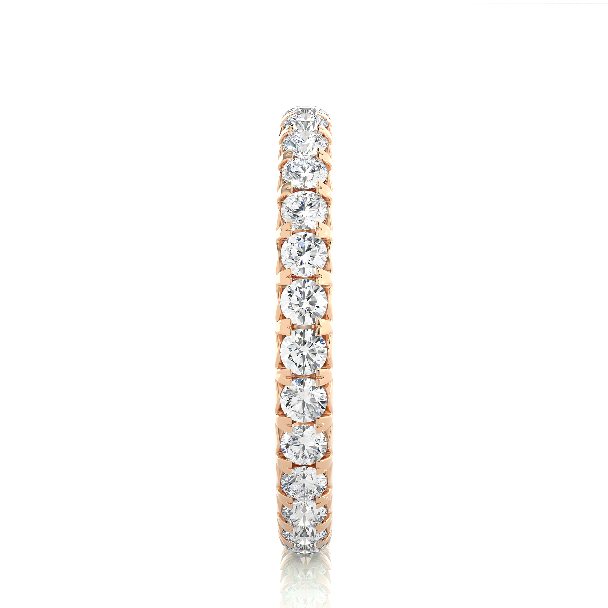 Round Cut Lab Grown Diamond Eternity Ring