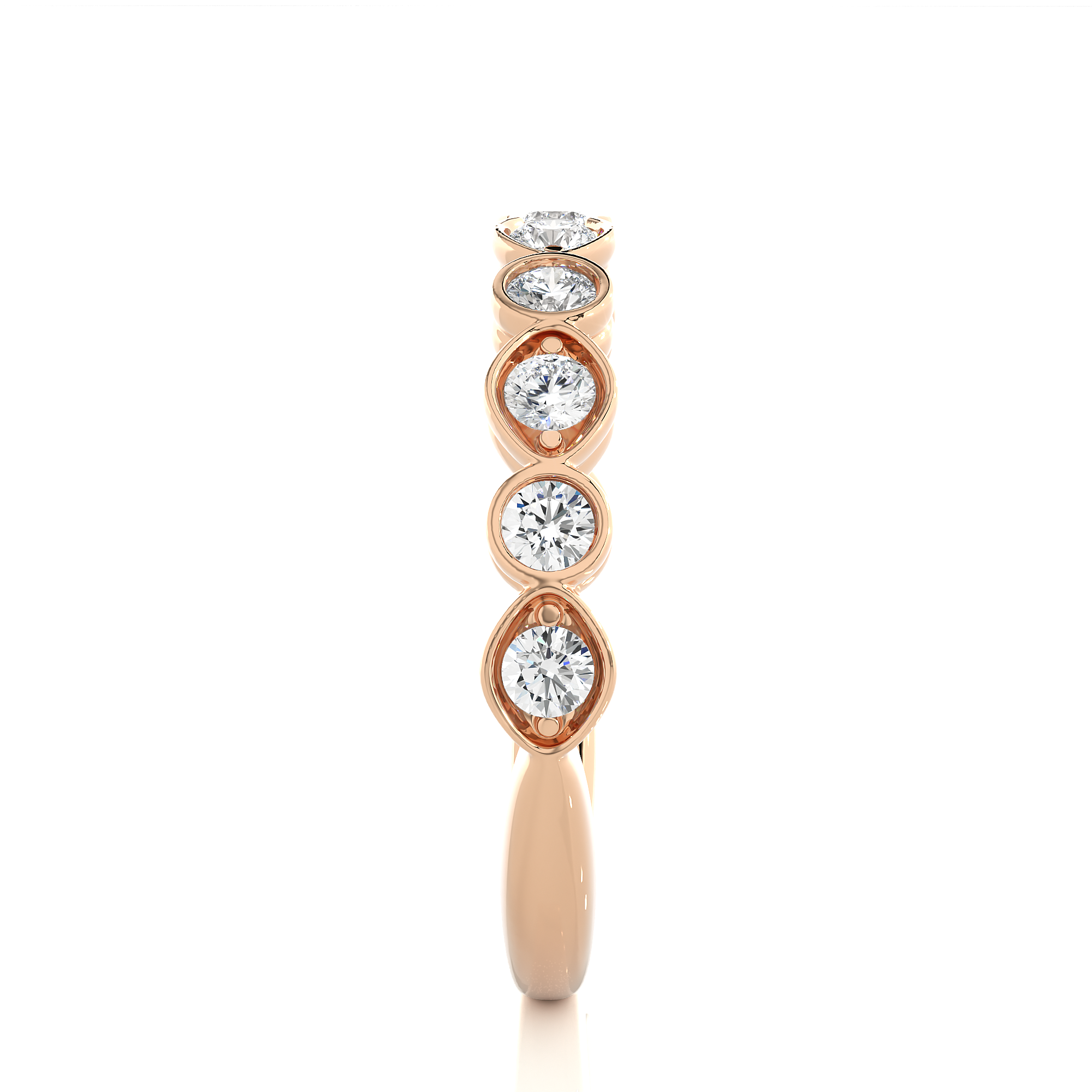 Bezel Set Lab Grown Diamond Eternity Ring