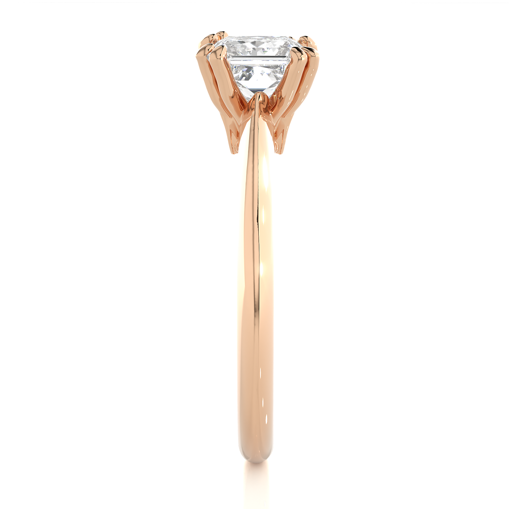 Princess Cut Lab Grown Diamond Engagement Ring