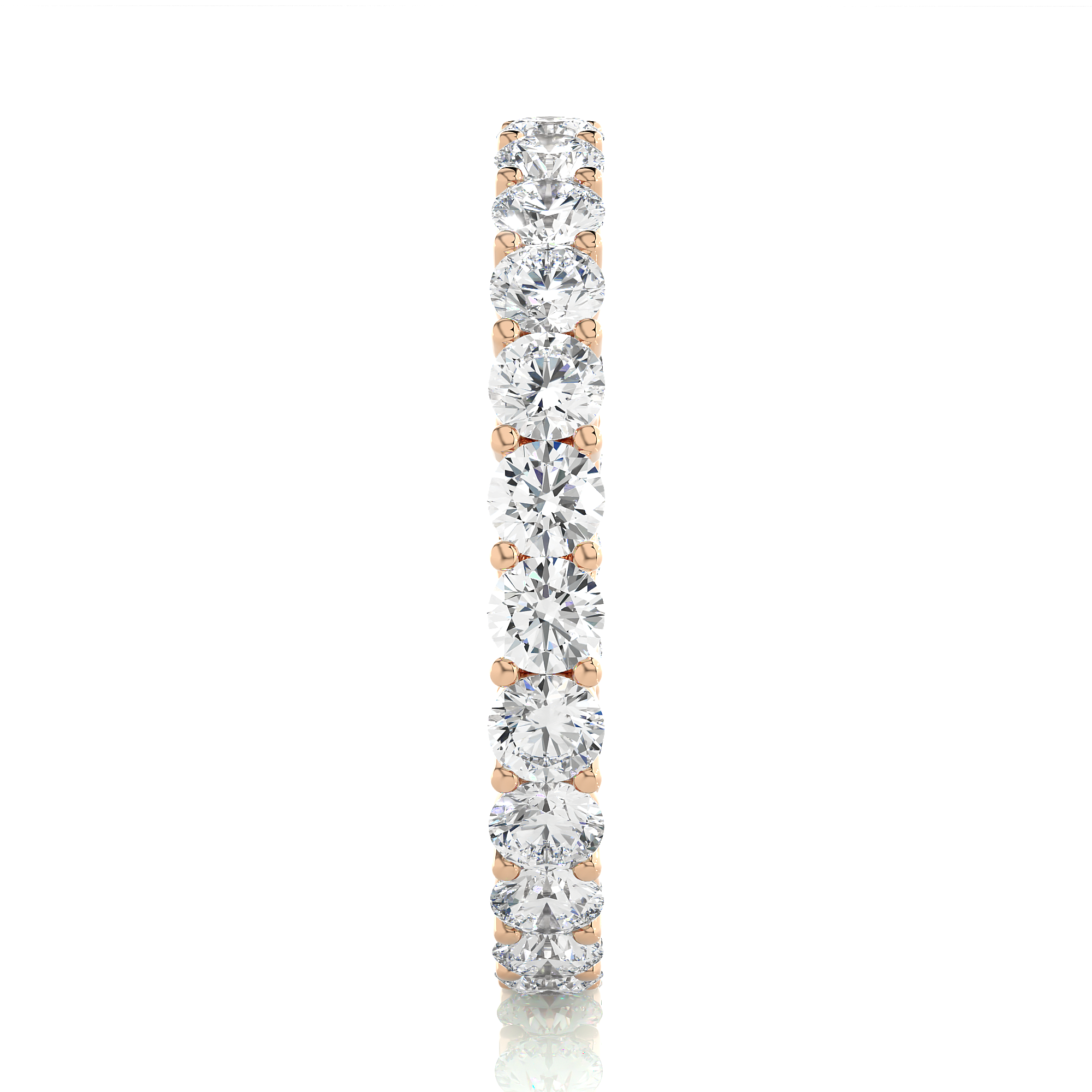 Round Cut Lab Grown Diamond Eternity Band