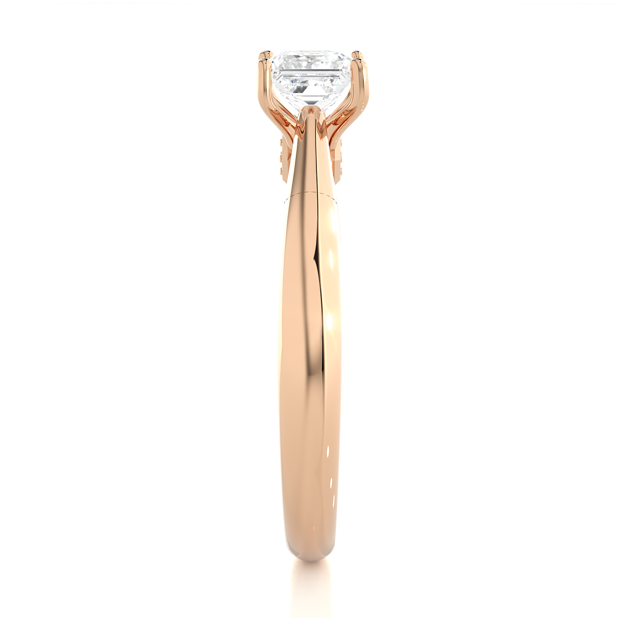Princess Cut Lab Grown Diamond Engagement Ring