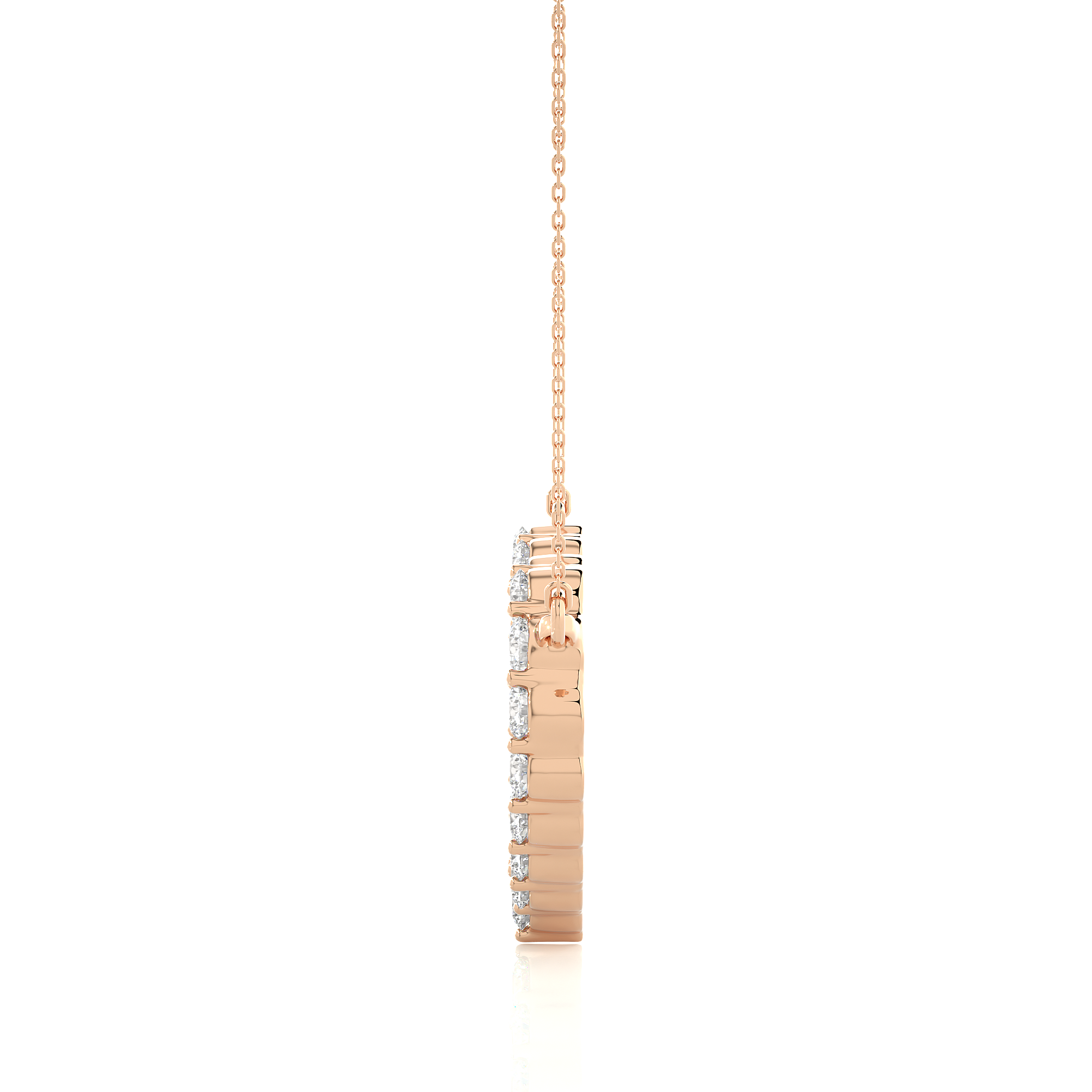 Heart Shape Lab Grown Diamond Pendant Necklace