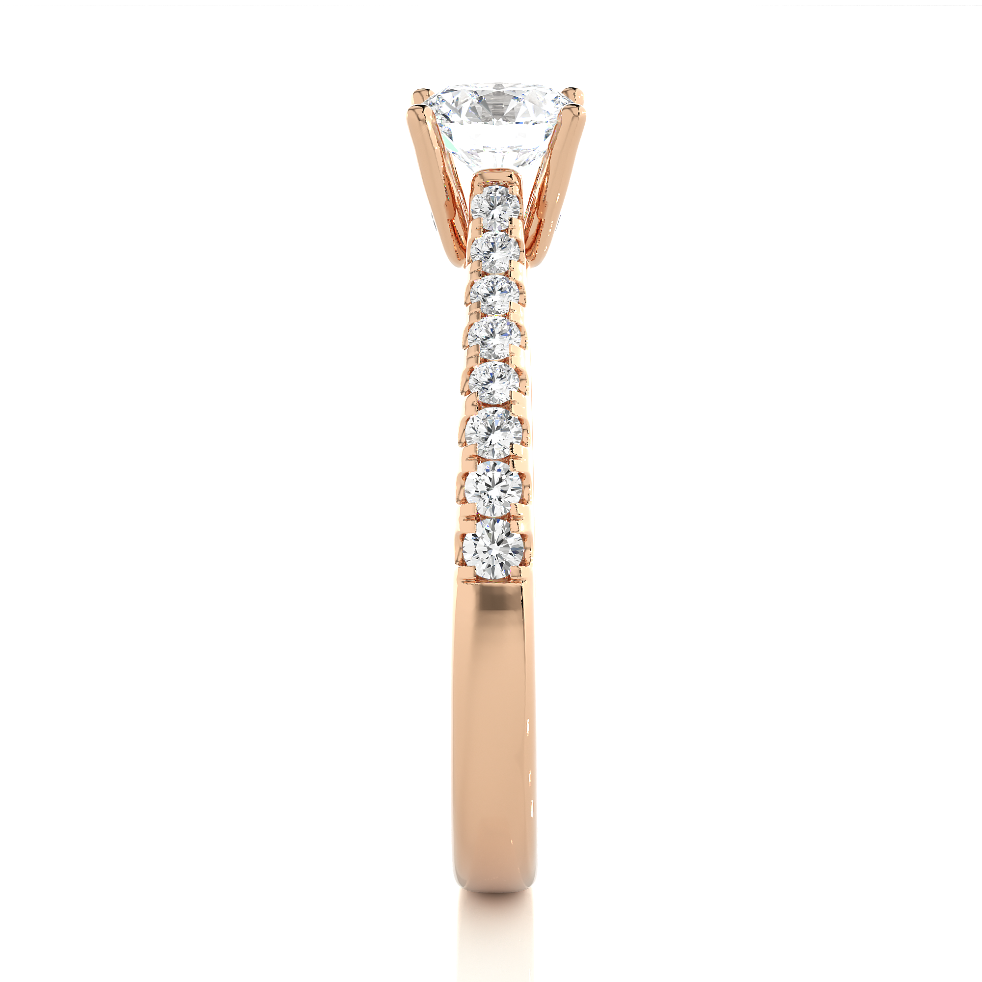 Round Cut Diamond Solitaire Engagement Ring