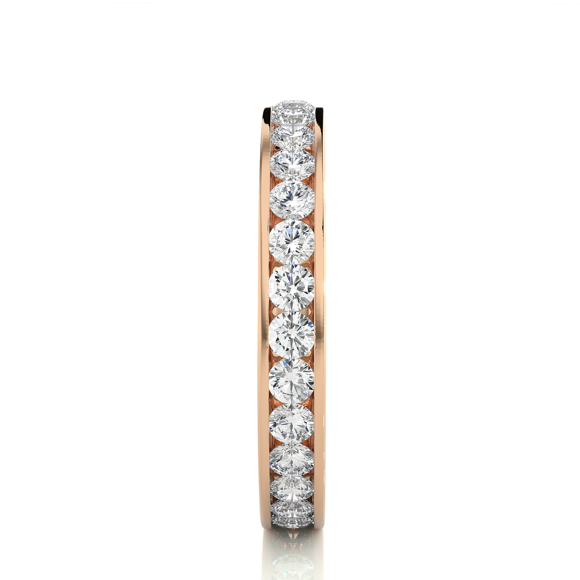 Channel Set Classic Diamond Eternity Wedding Band