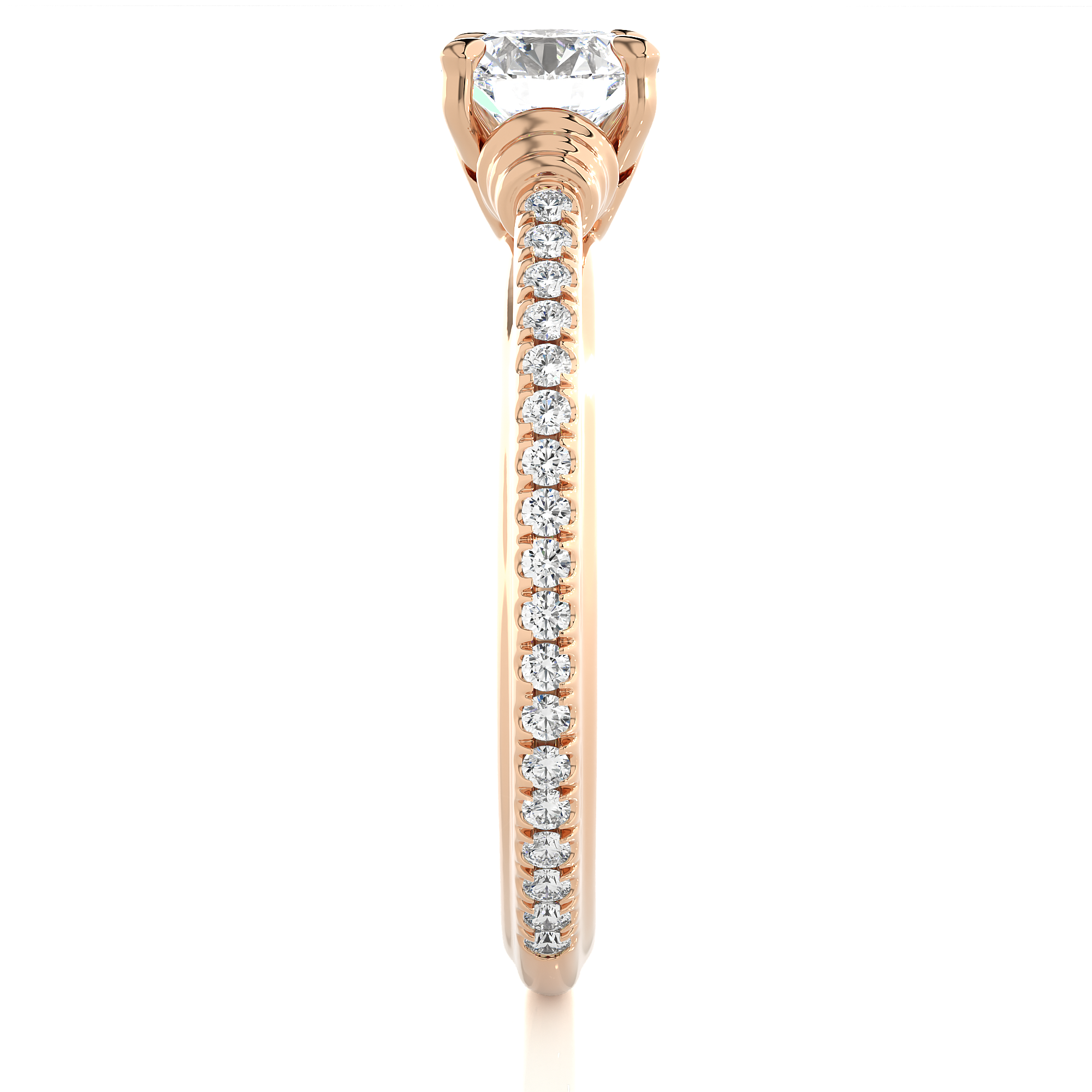 Round Cut Diamond Solitaire Engagement Ring