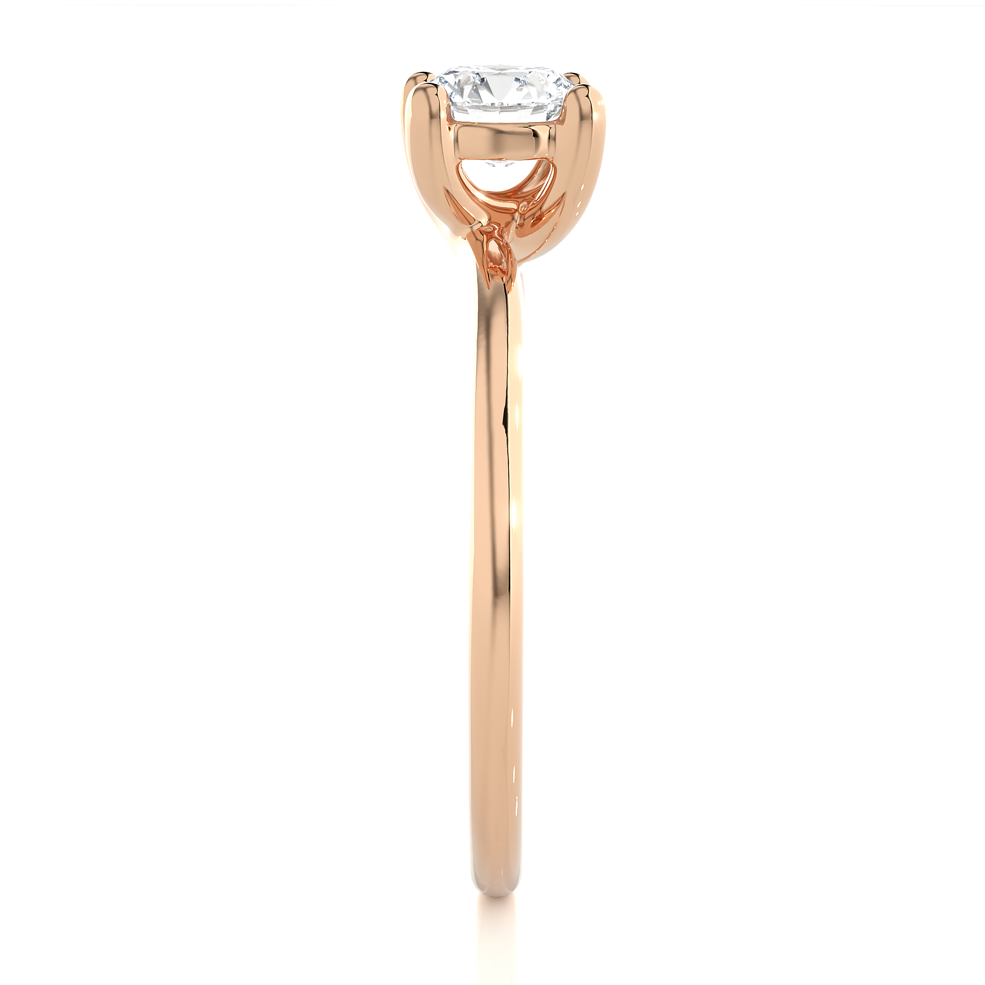 Round Cut Diamond Solitaire Engagement Ring