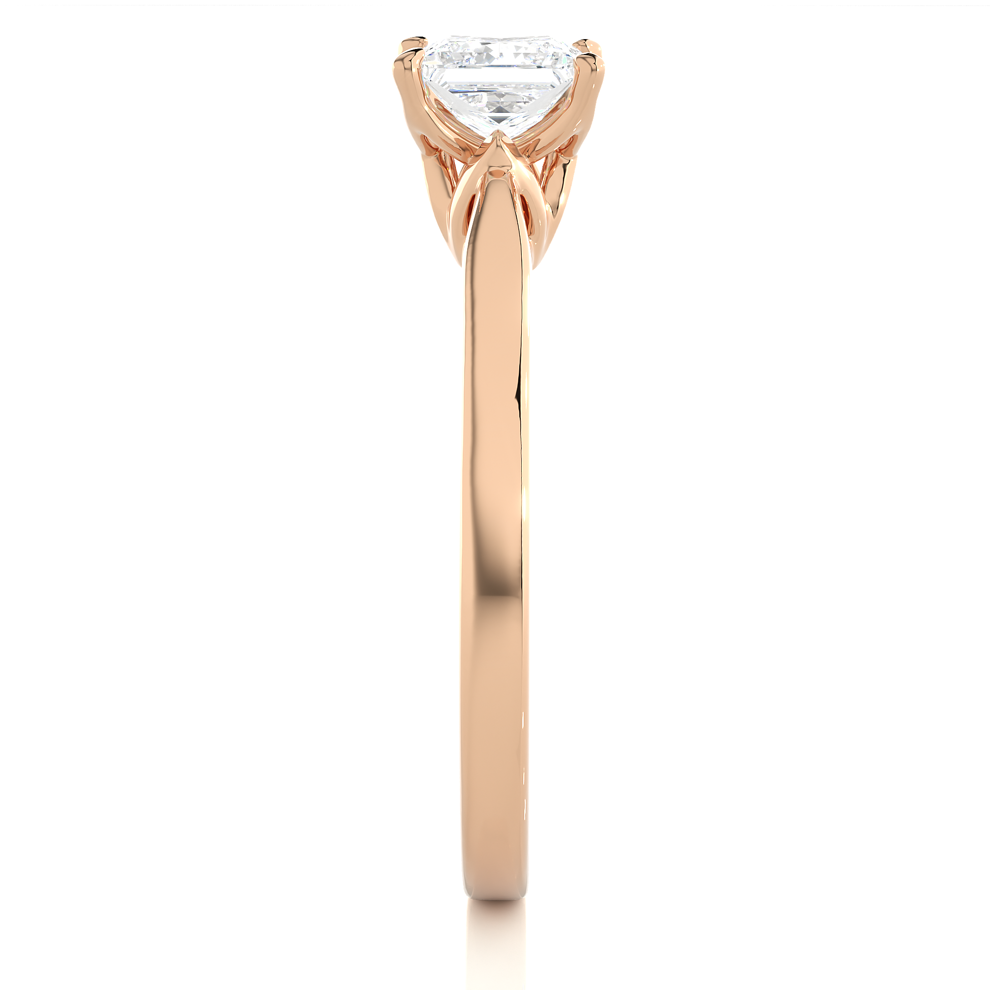 Princess Cut Lab Grown Diamond Solitaire Ring