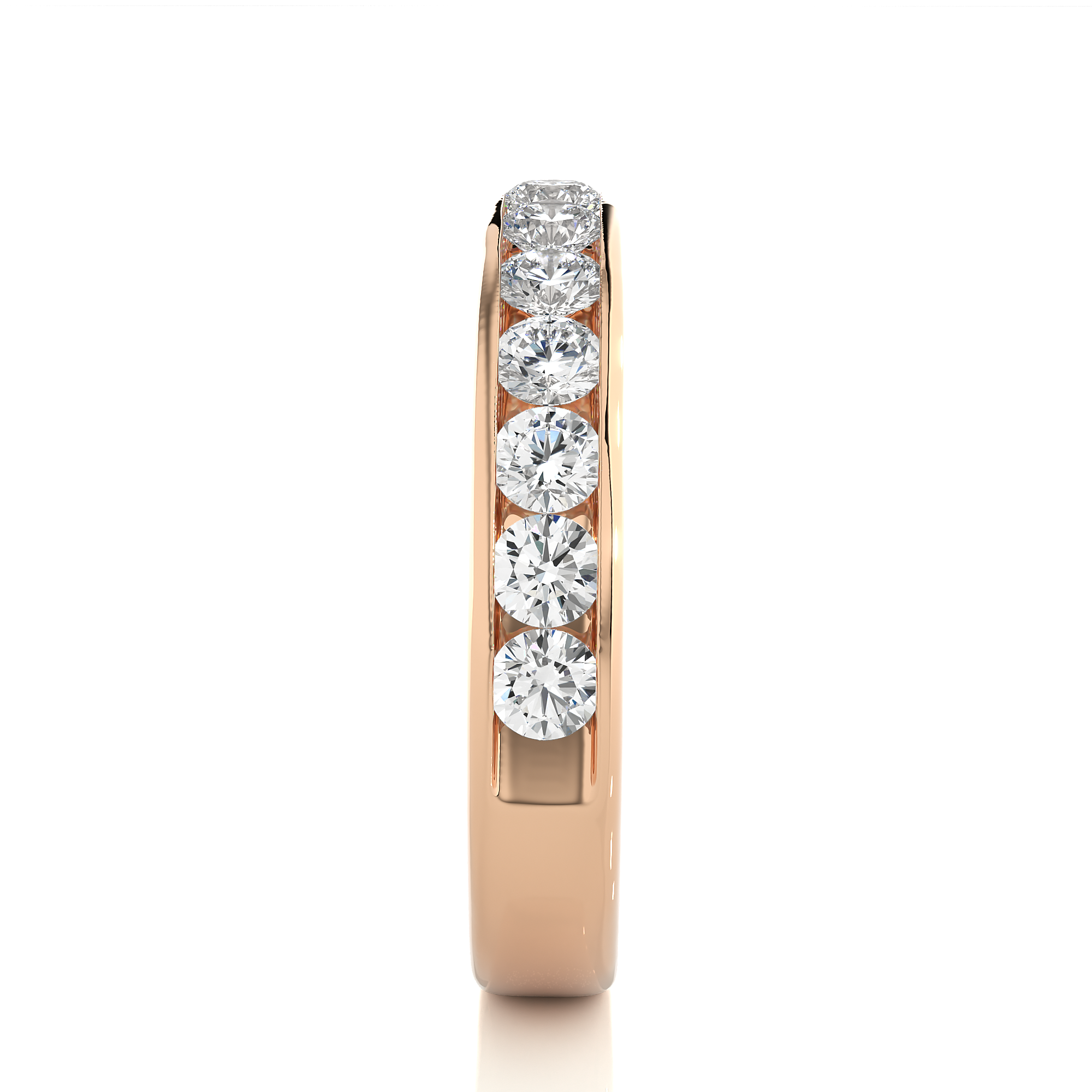 Channel Set Lab Grown Diamond Eternity Ring