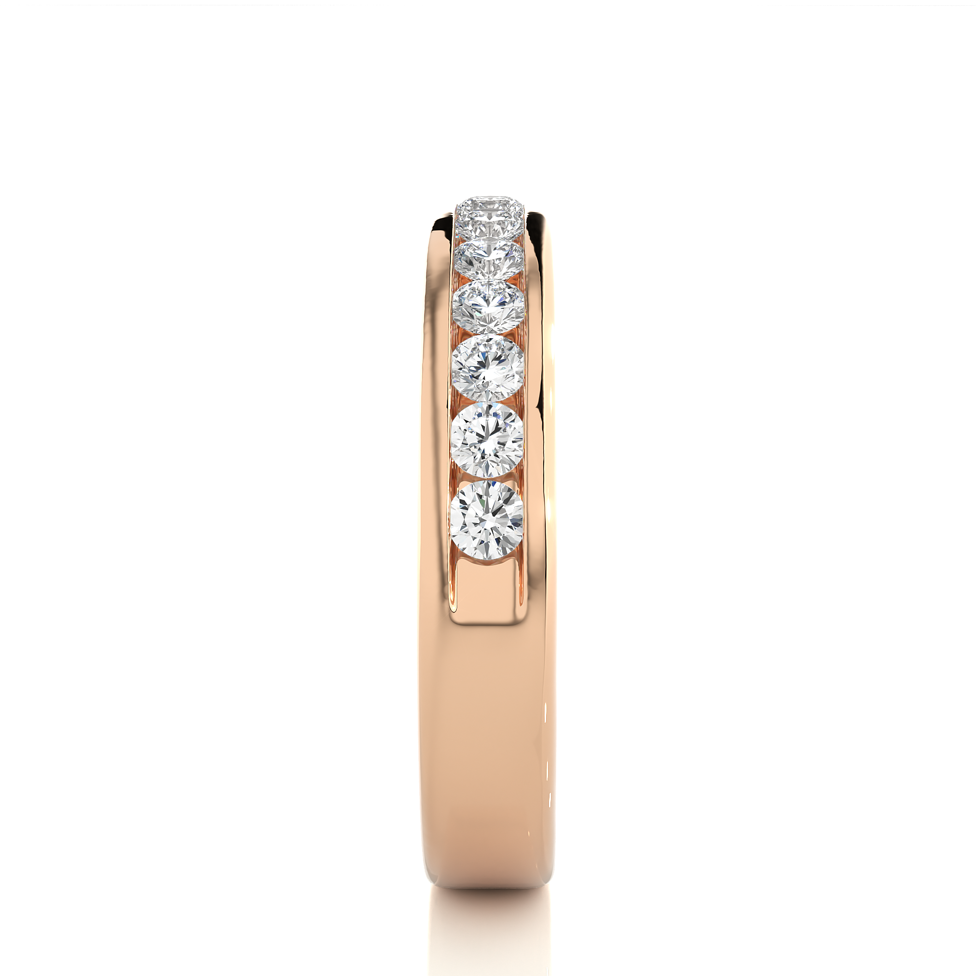 Channel Set Lab Grown Diamond Eternity Ring