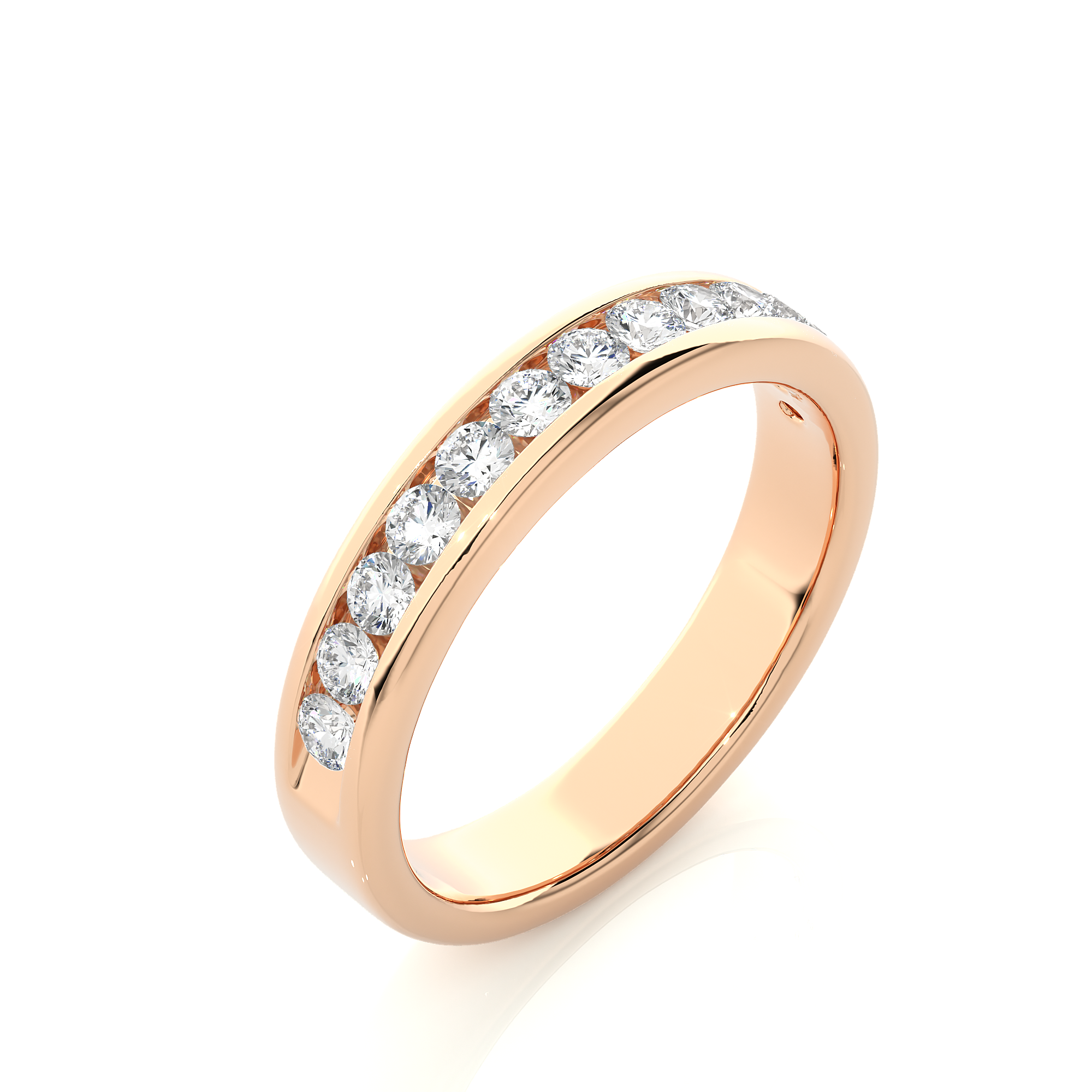Channel Set Lab Grown Diamond Eternity Ring