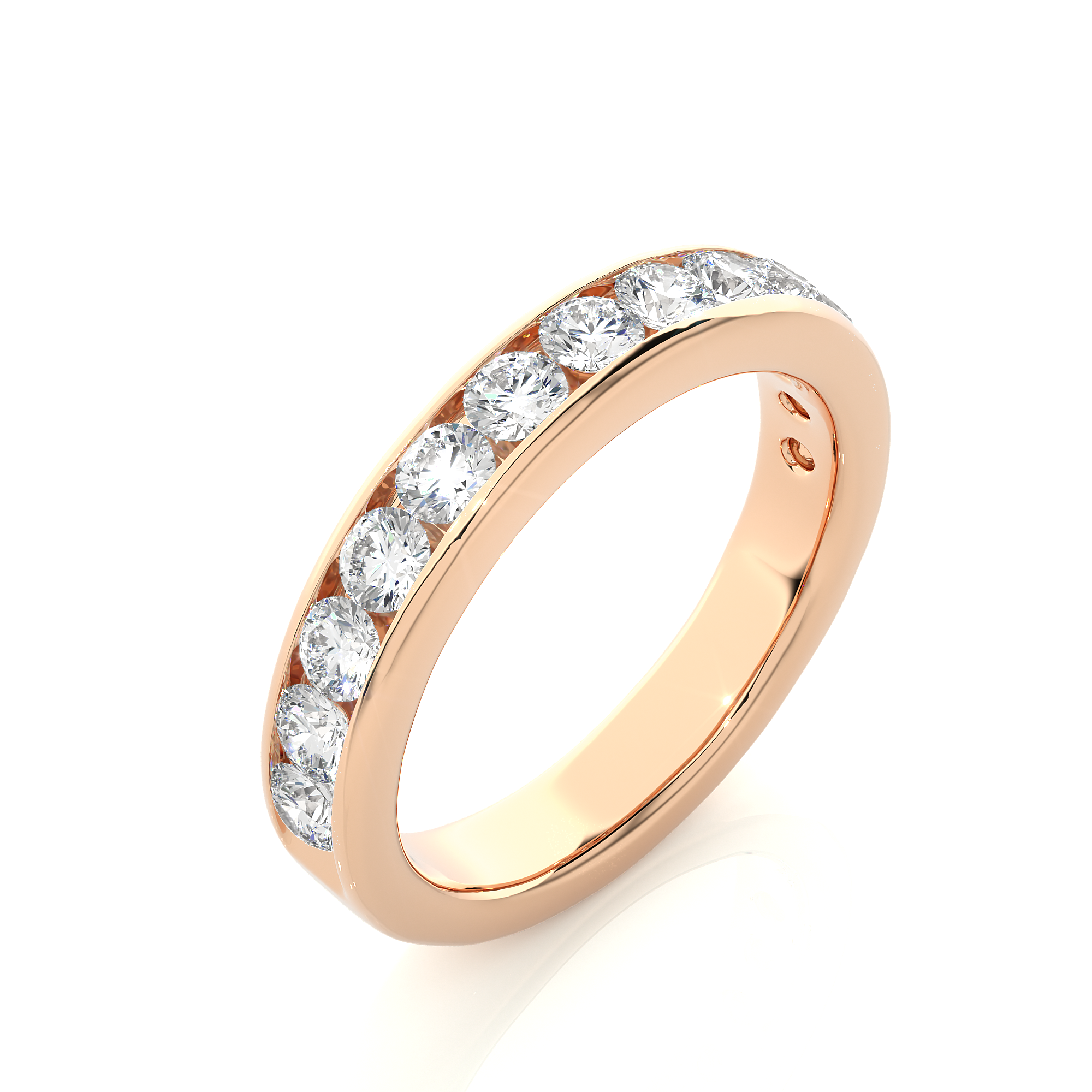 Channel Set Lab Grown Diamond Eternity Ring