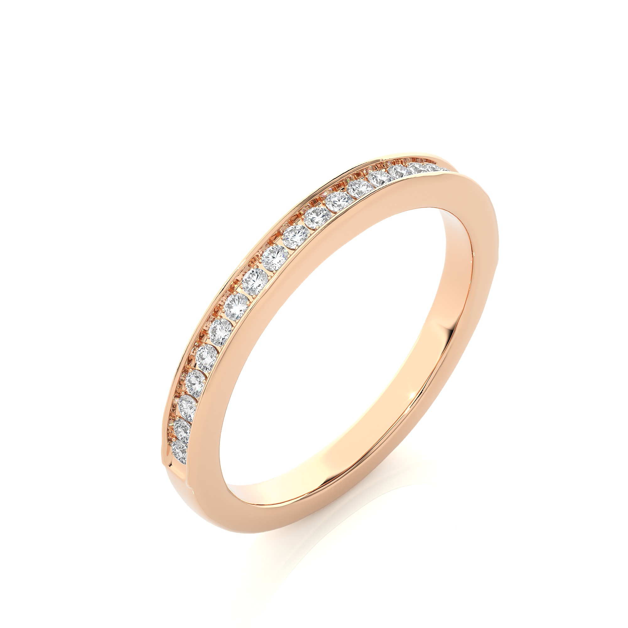 Channel Set Half Eternity Diamond Ring