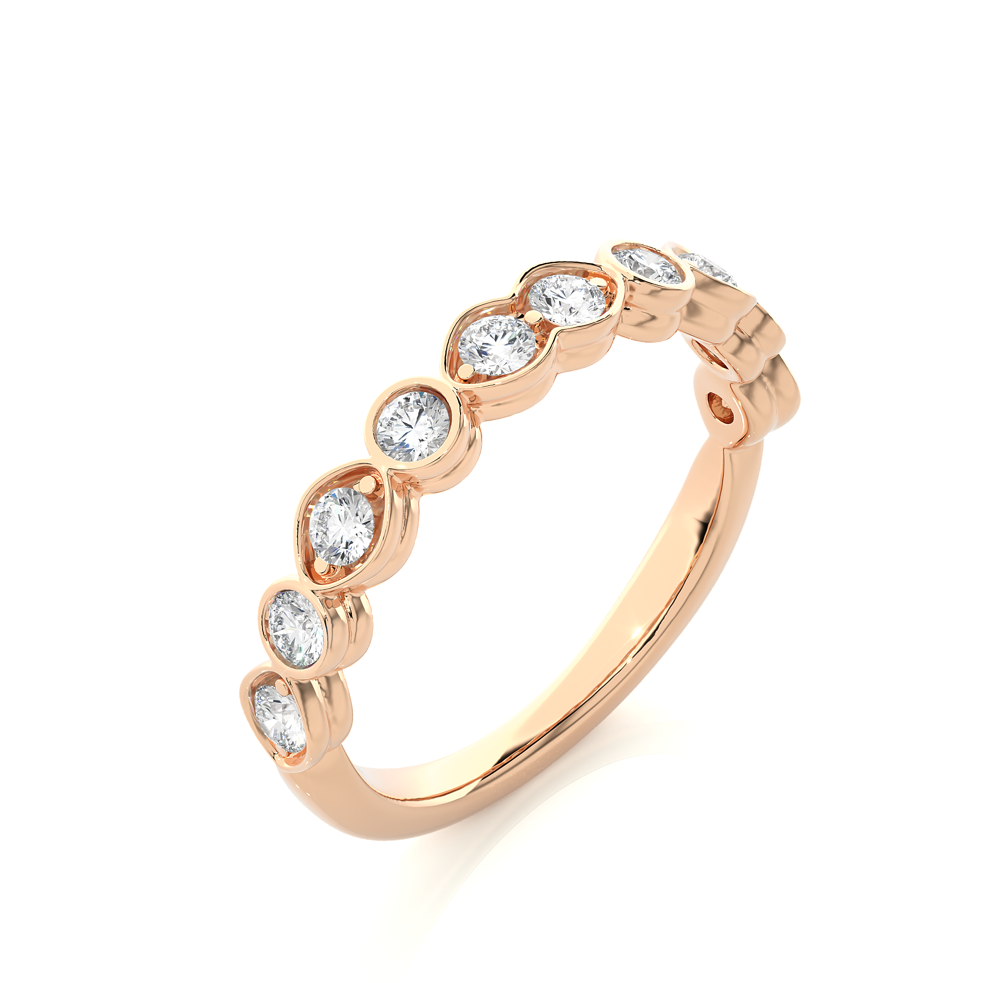 Bezel Set Lab Grown Diamond Eternity Ring