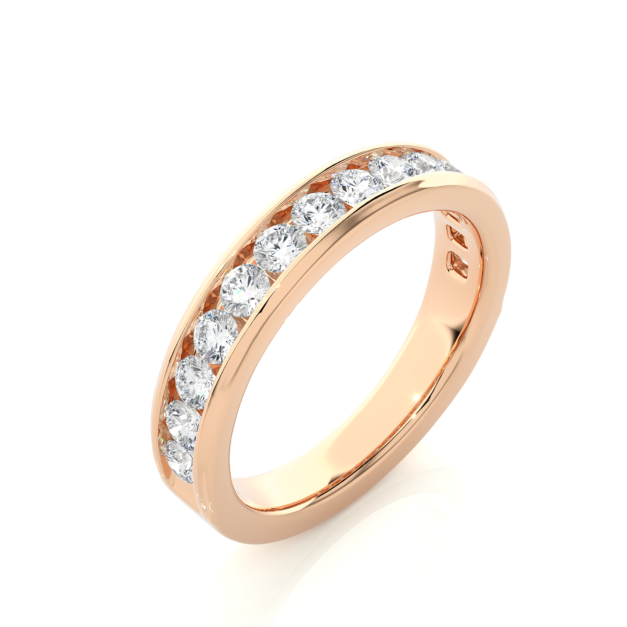 Channel Set Lab Grown Diamond Eternity Band