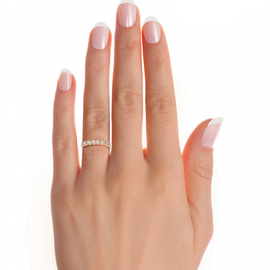Bezel Set Lab Grown Diamond Eternity Ring