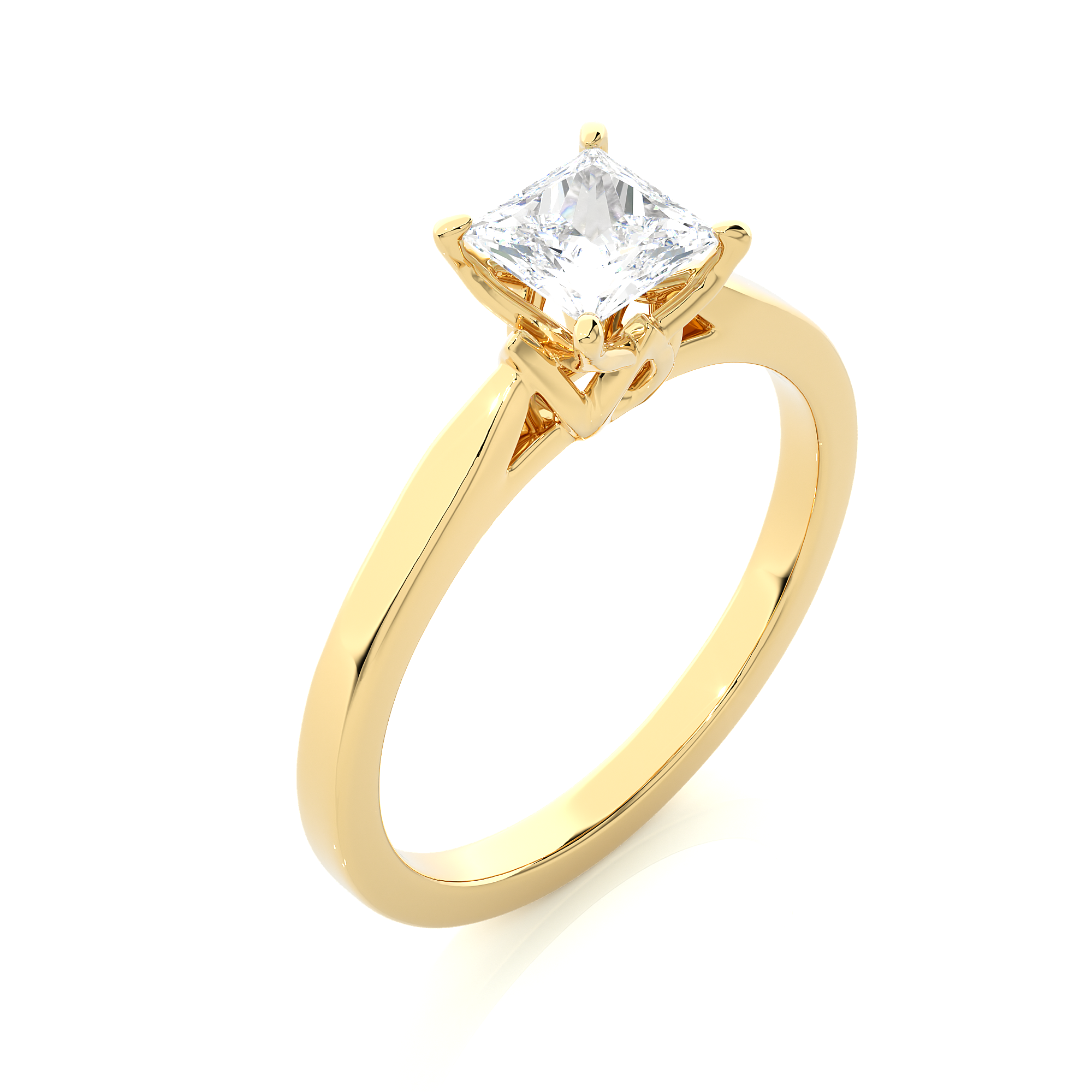 Princess Cut Lab Grown Diamond Solitaire Ring