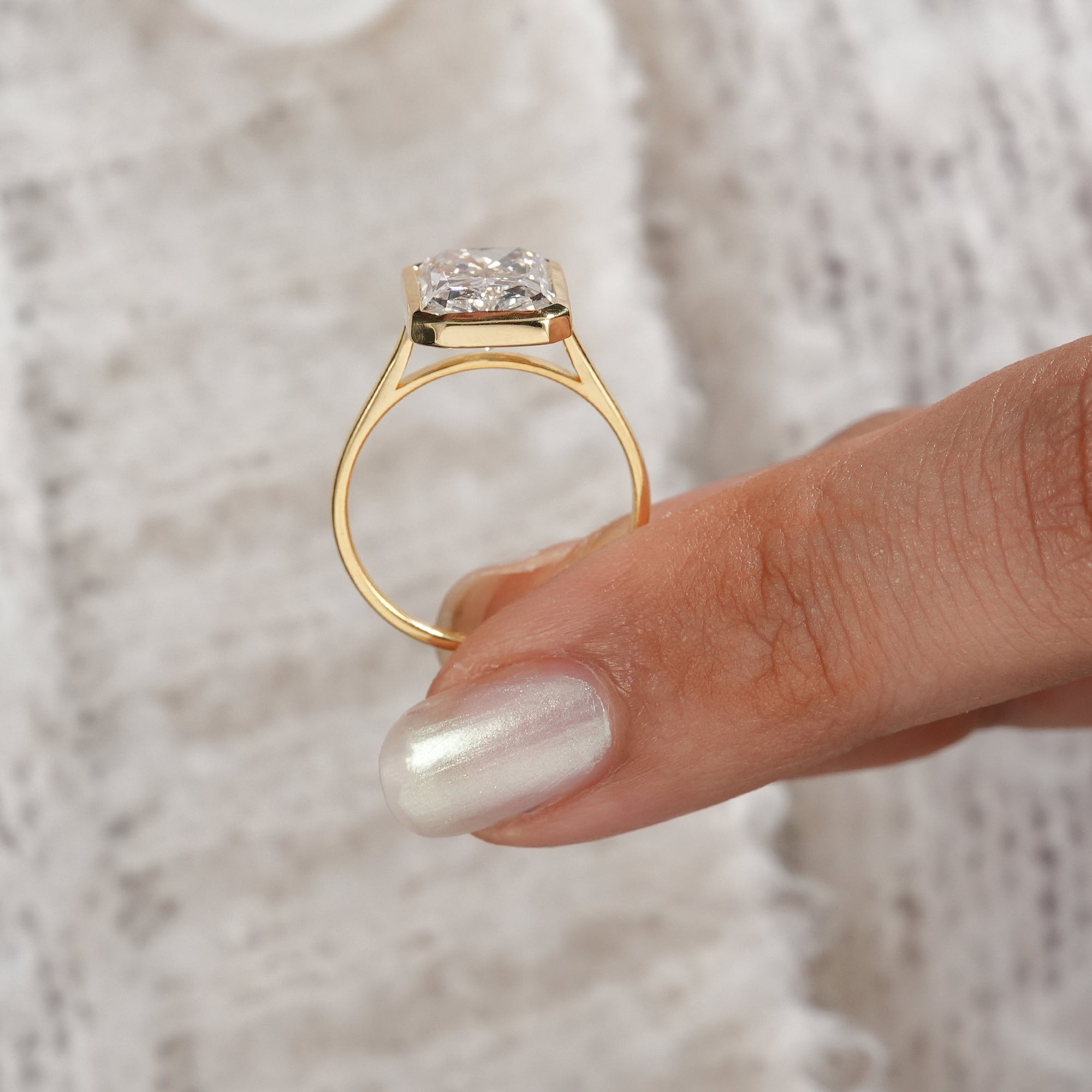 Ethical lab grown diamond ring for everyday wear