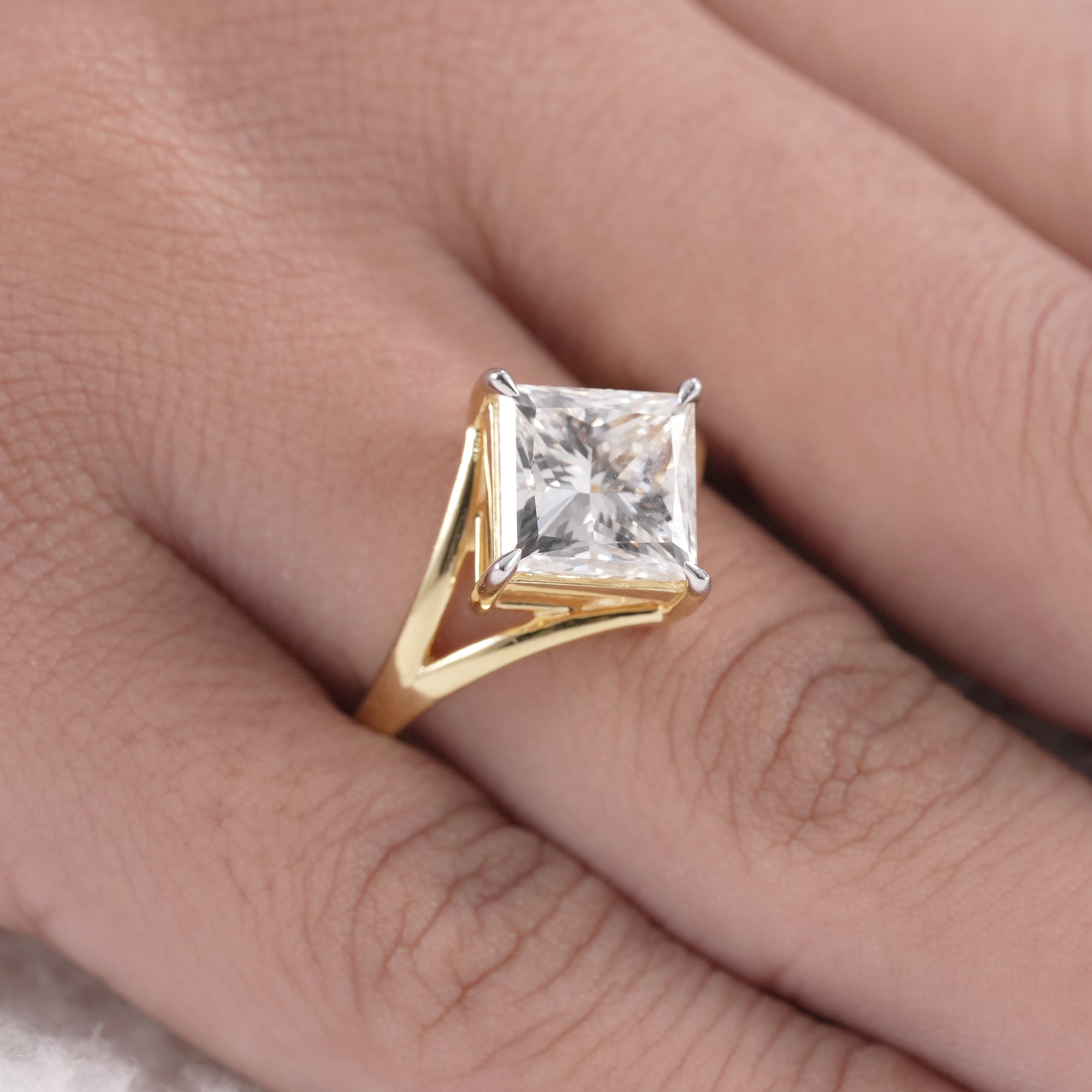 Fine Jewelry Princess Lab Diamond Engagement Ring