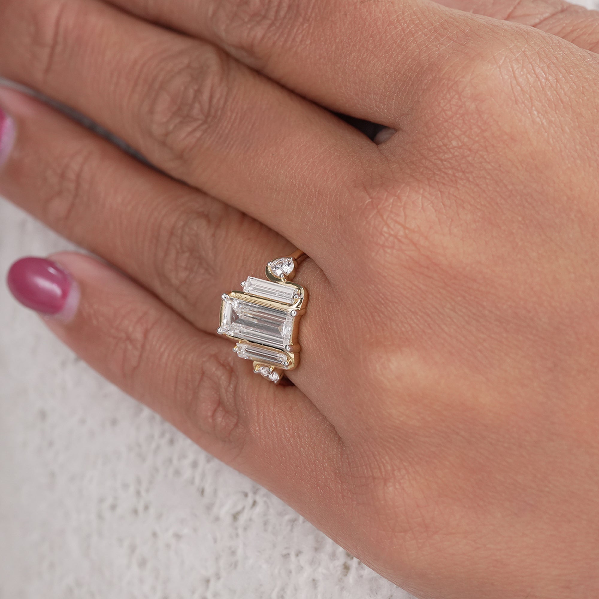 Art Deco Inspired Baguette Diamond Ring