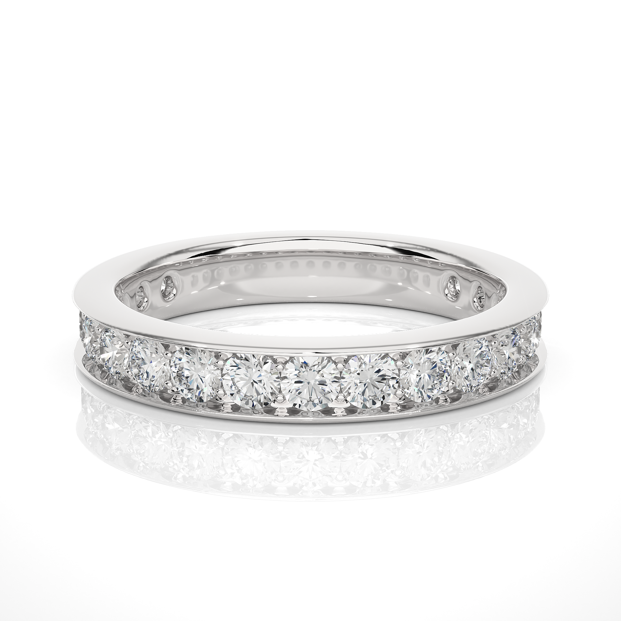Channel Set Lab Grown Diamond Eternity Ring