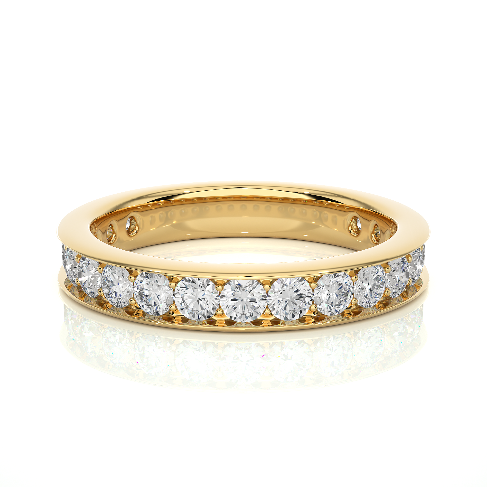 Channel Set Lab Grown Diamond Eternity Ring
