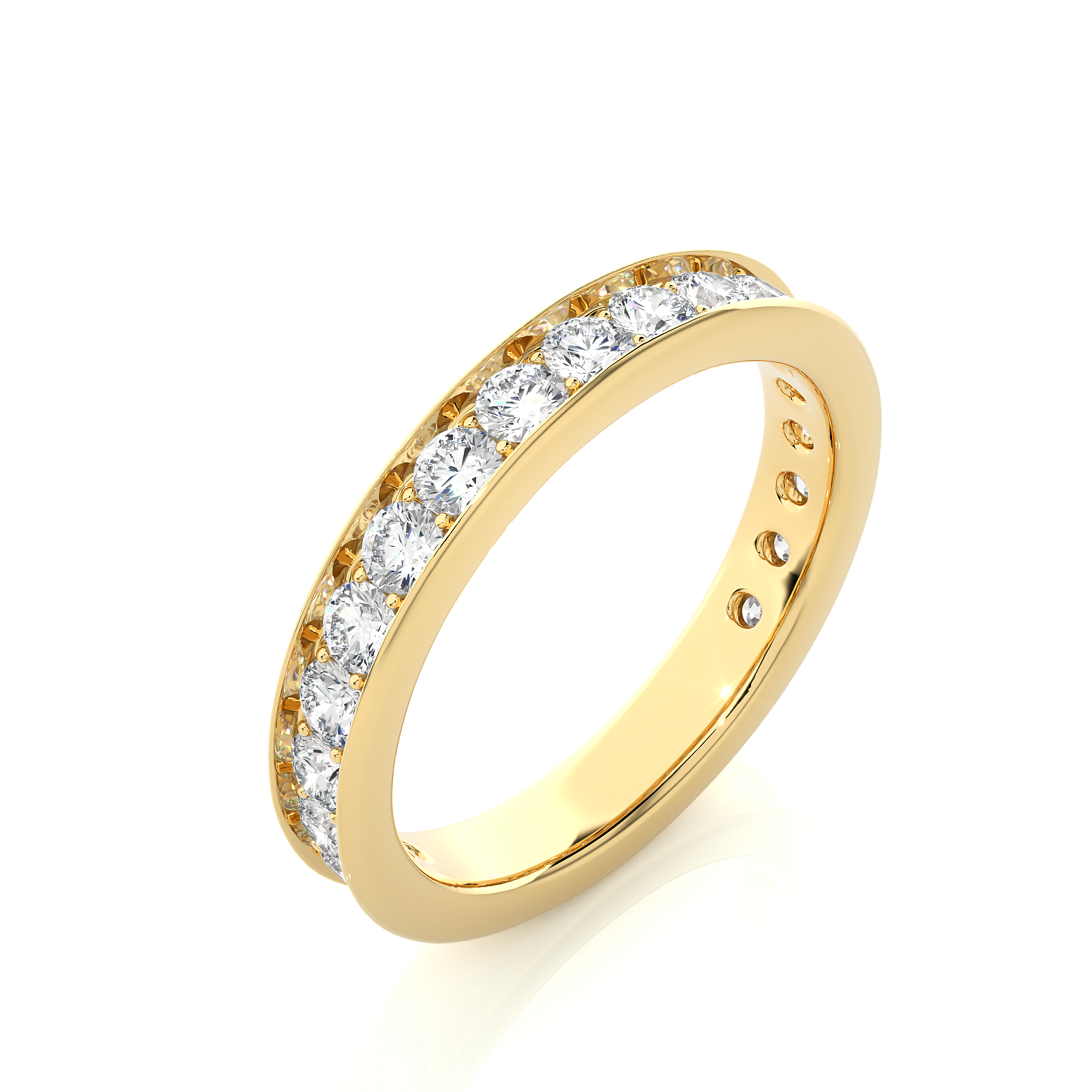 Channel Set Lab Grown Diamond Eternity Ring