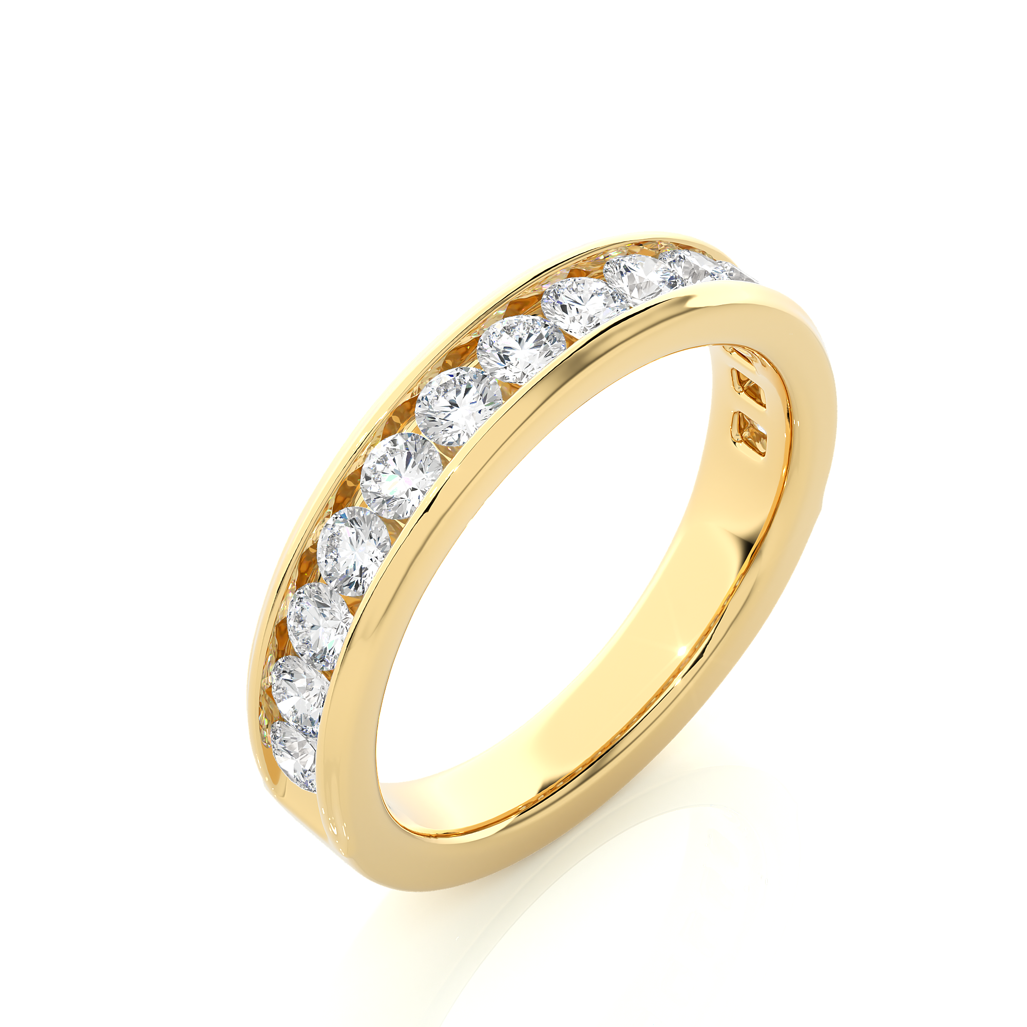 Channel Set Lab Grown Diamond Eternity Band