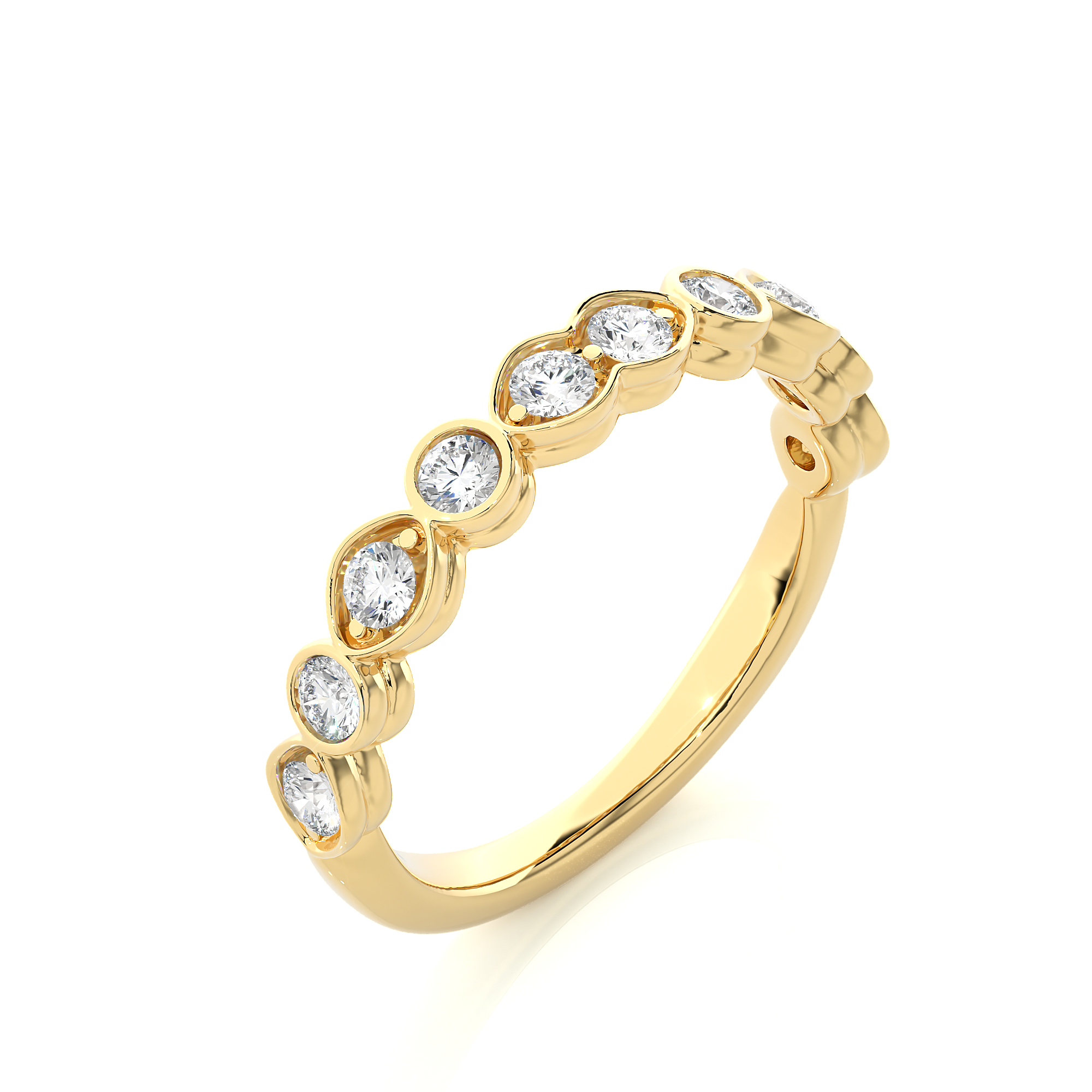 Bezel Set Lab Grown Diamond Eternity Ring