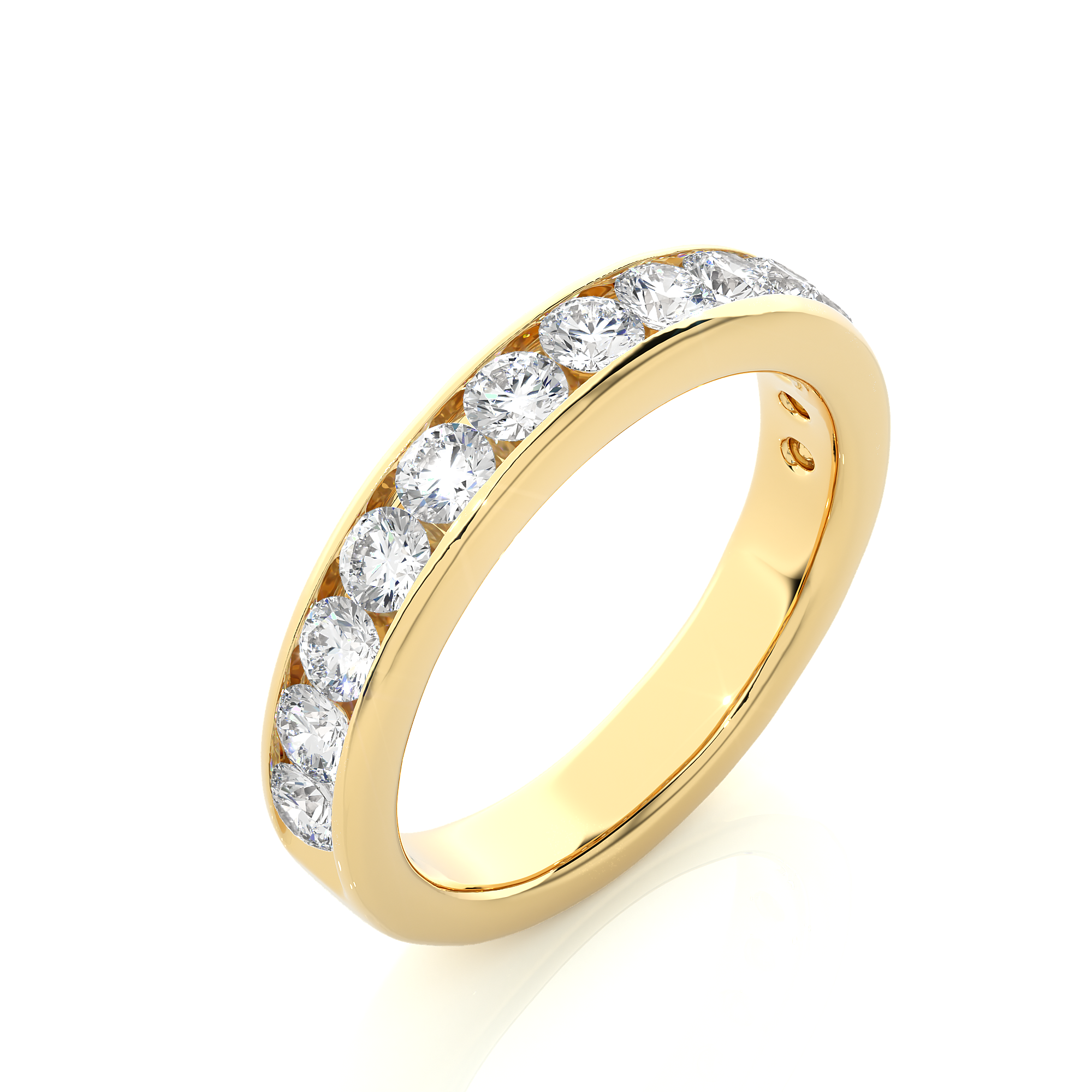 Channel Set Lab Grown Diamond Eternity Ring