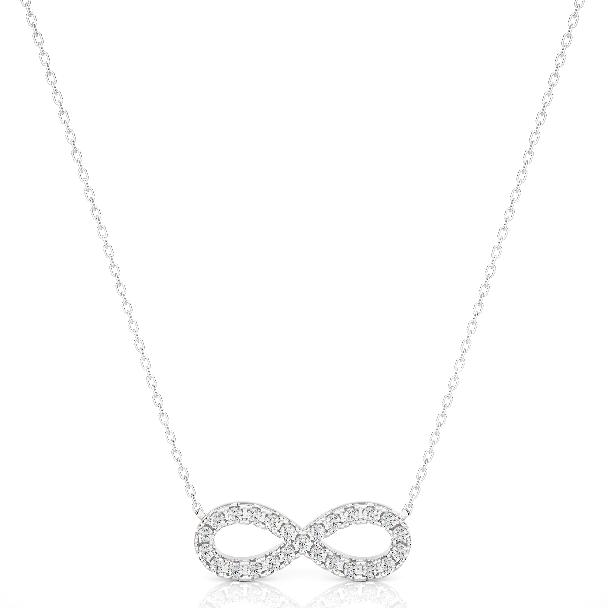 Infinity Lab Grown Diamond Pendant Necklace
