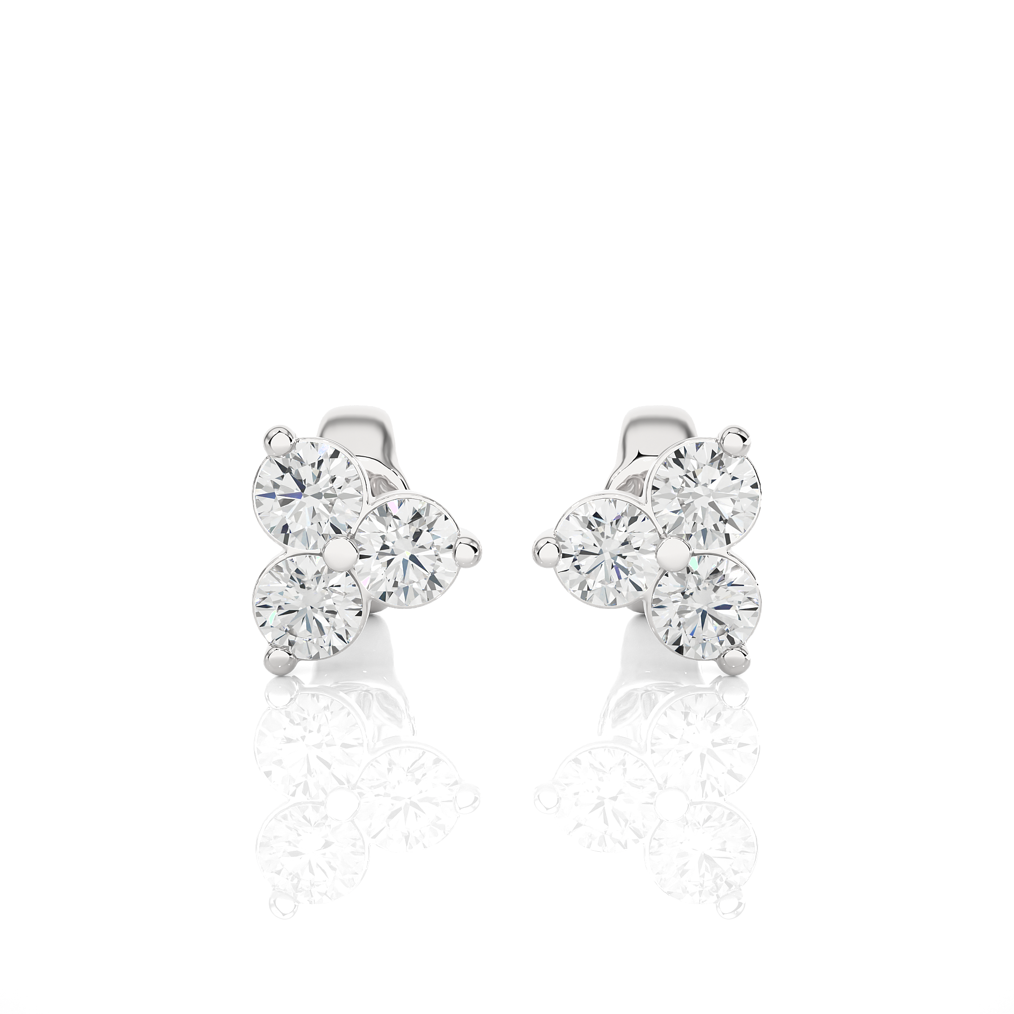 Trio Lab Grown Diamond Stud Earrings
