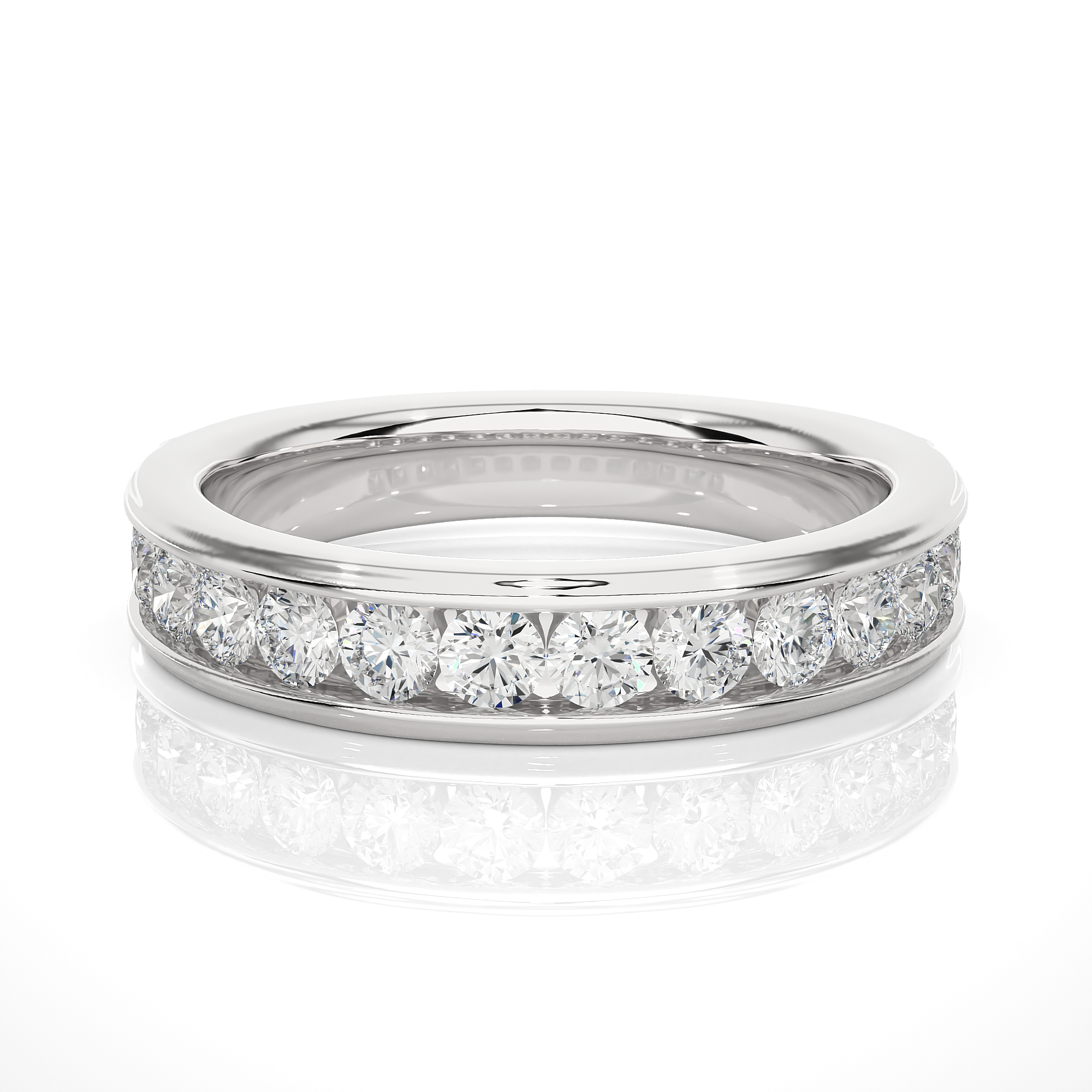 Channel Set Lab Grown Diamond Eternity Band