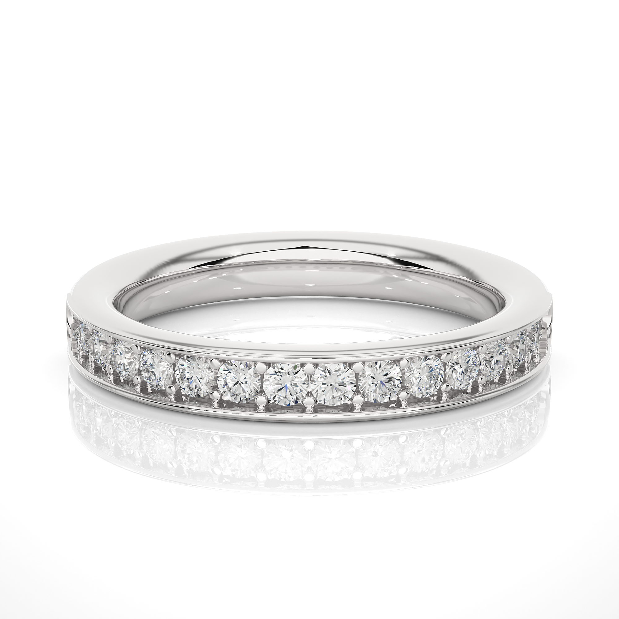 Channel Set Lab Grown Diamond Eternity Ring