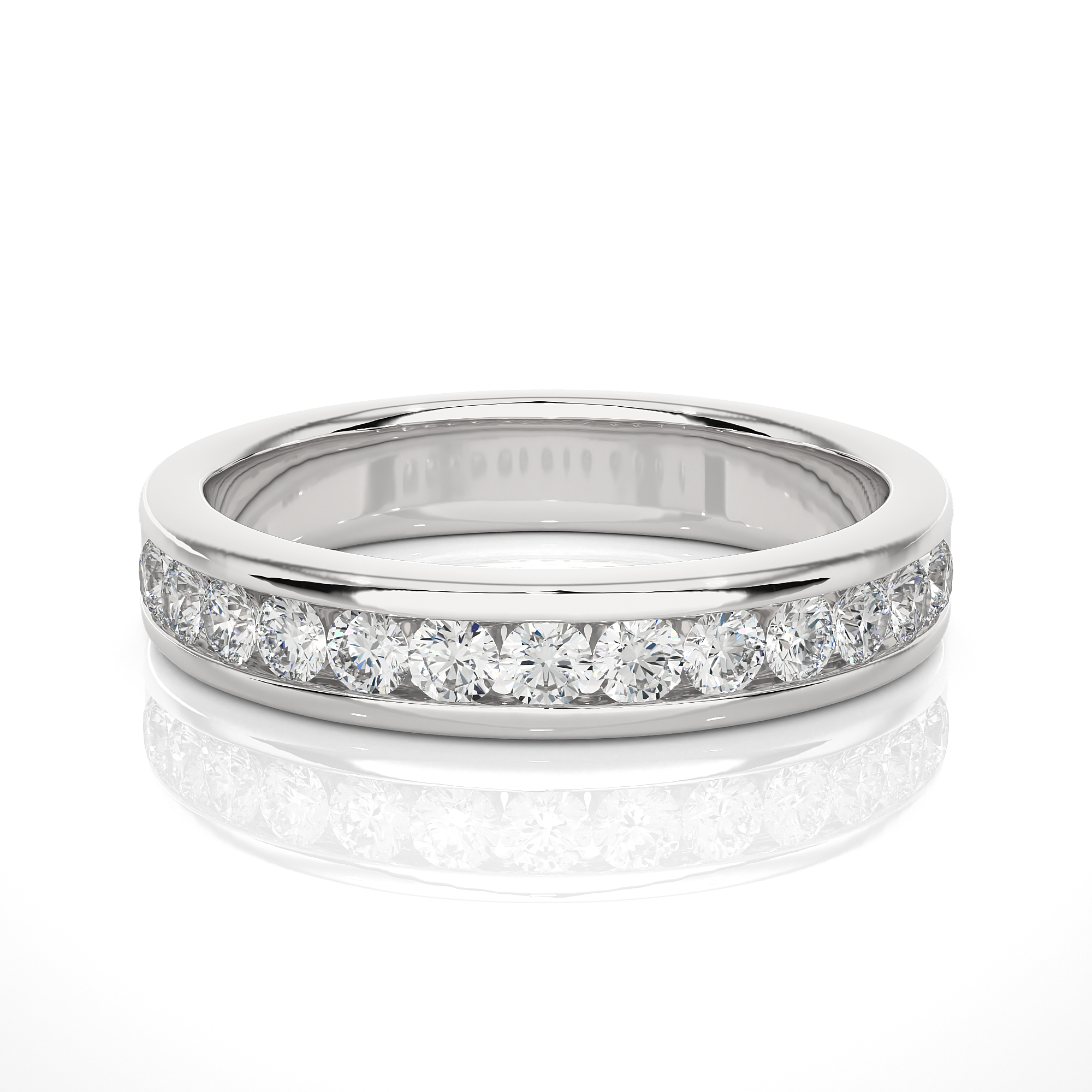 Channel Set Lab Grown Diamond Eternity Ring