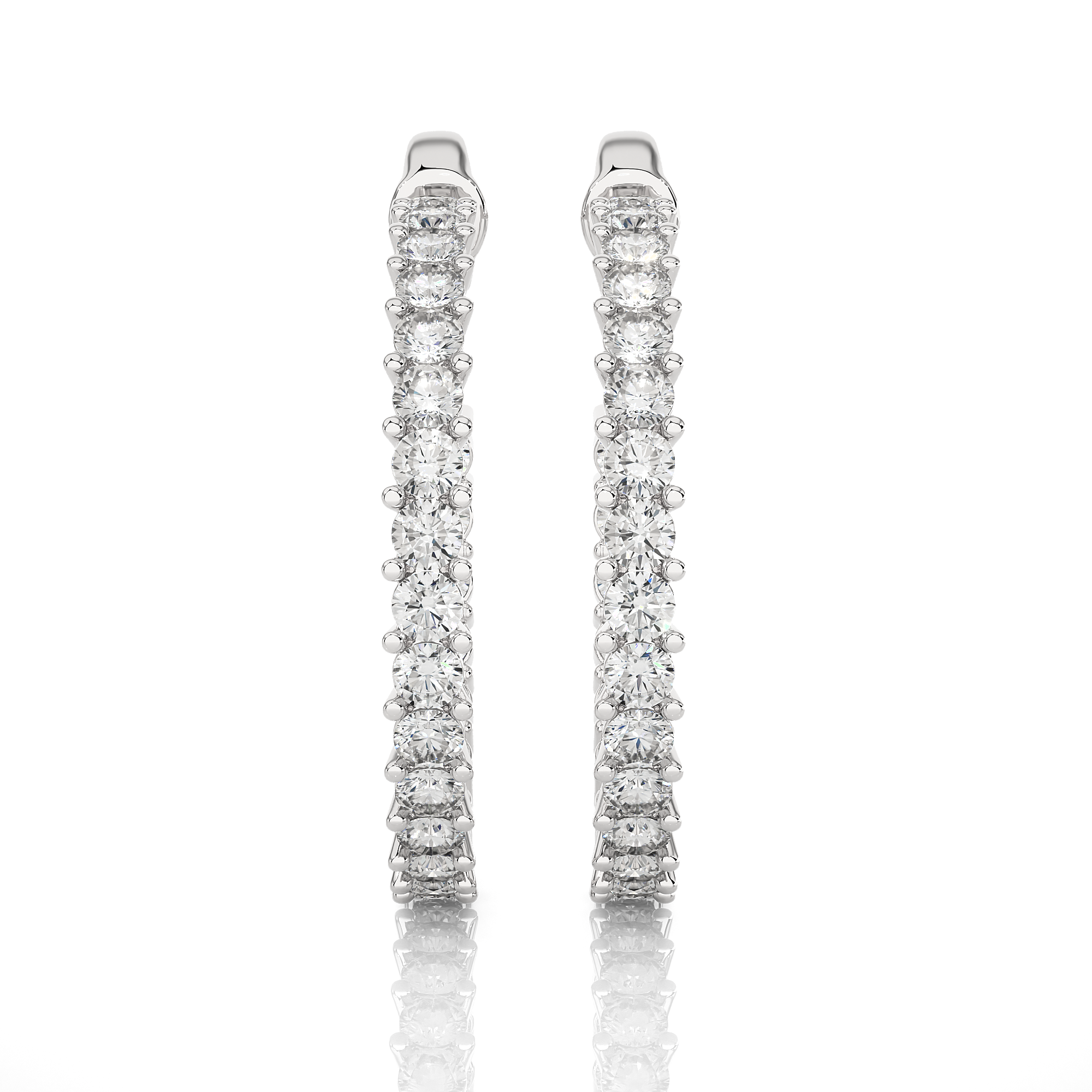 Luxe Lab Diamond Hoop Earrings