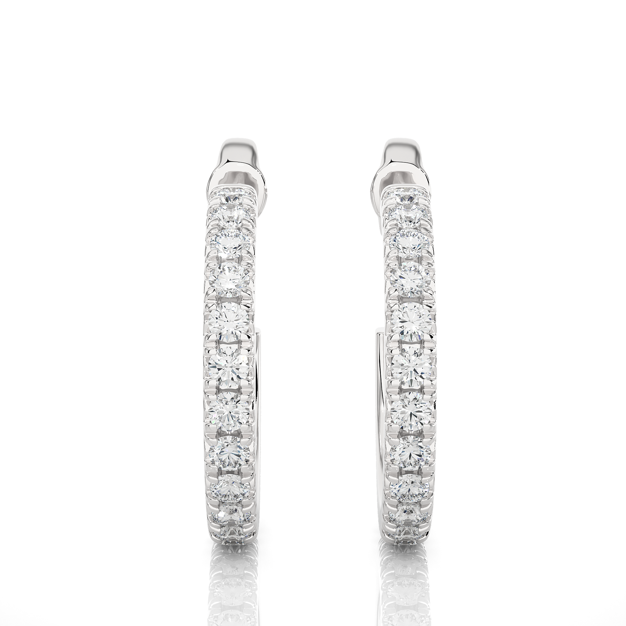 Classic Luxe Lab Grown Diamond Hoop Earrings