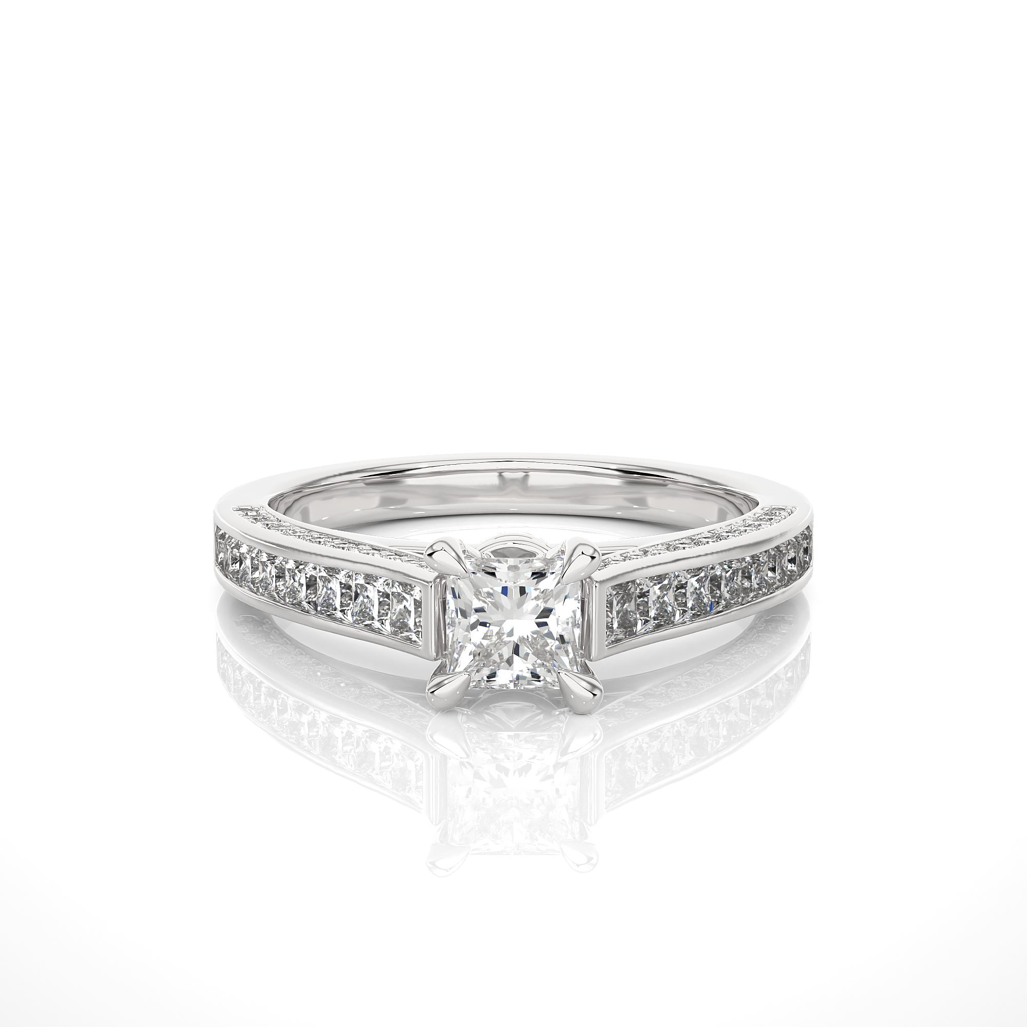 Princess Cut Diamond Engagement Ring