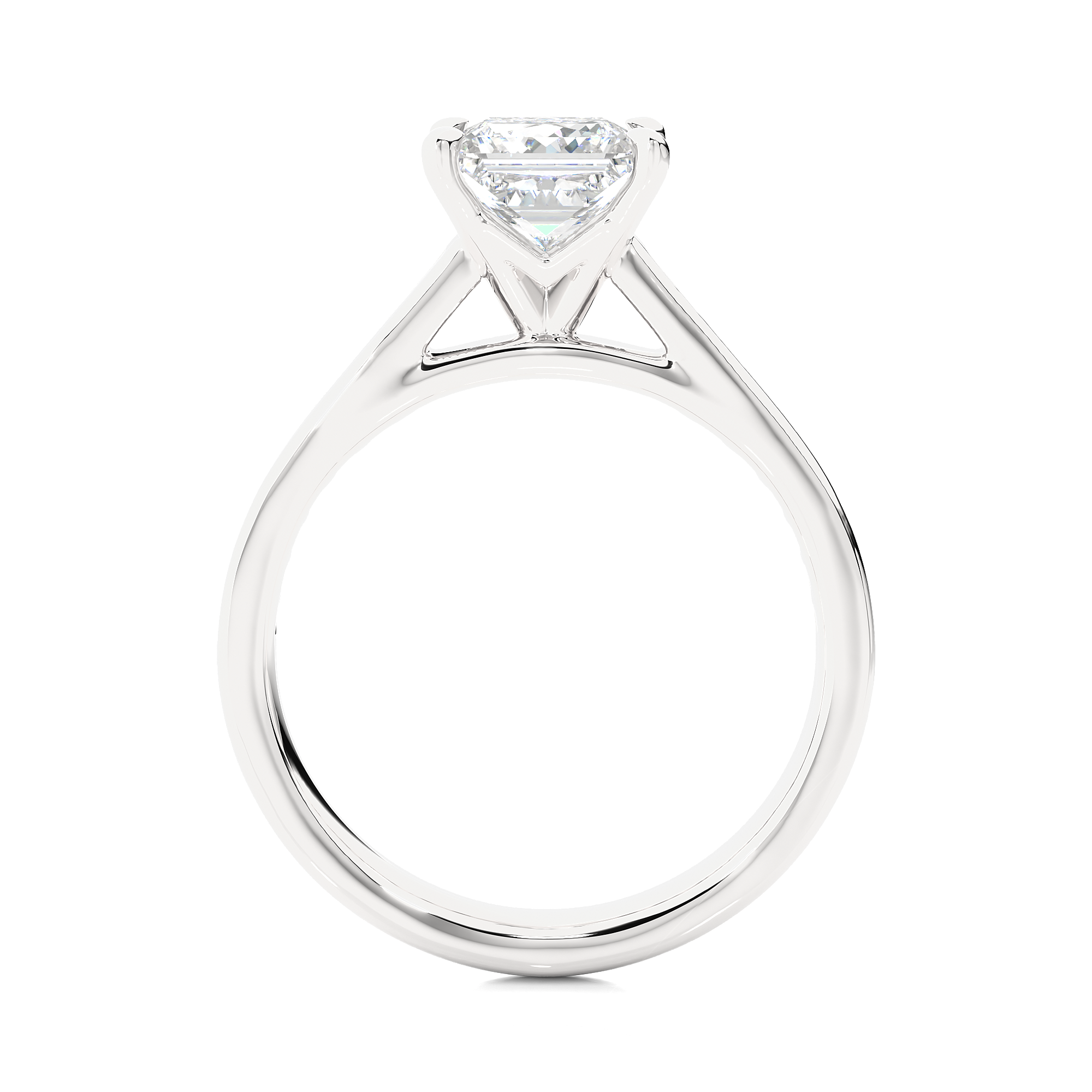 Princess Cut Lab Grown Diamond Engagement Ring