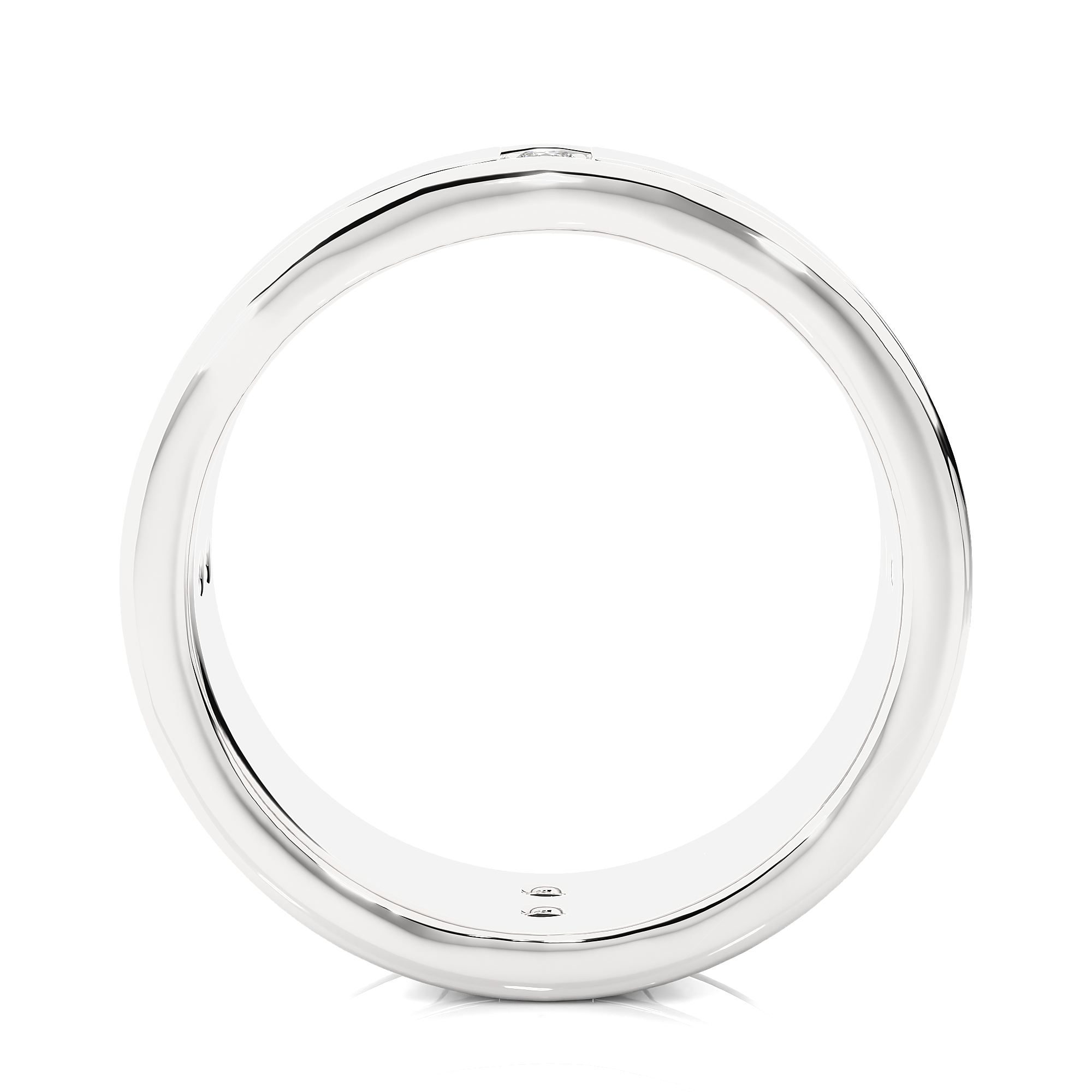 Men’s Gold Lab Diamond Classic Wedding Band