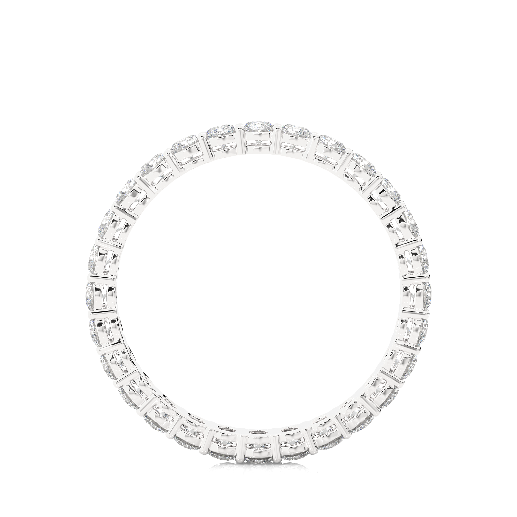 Round Cut Lab Grown Diamond Eternity Band
