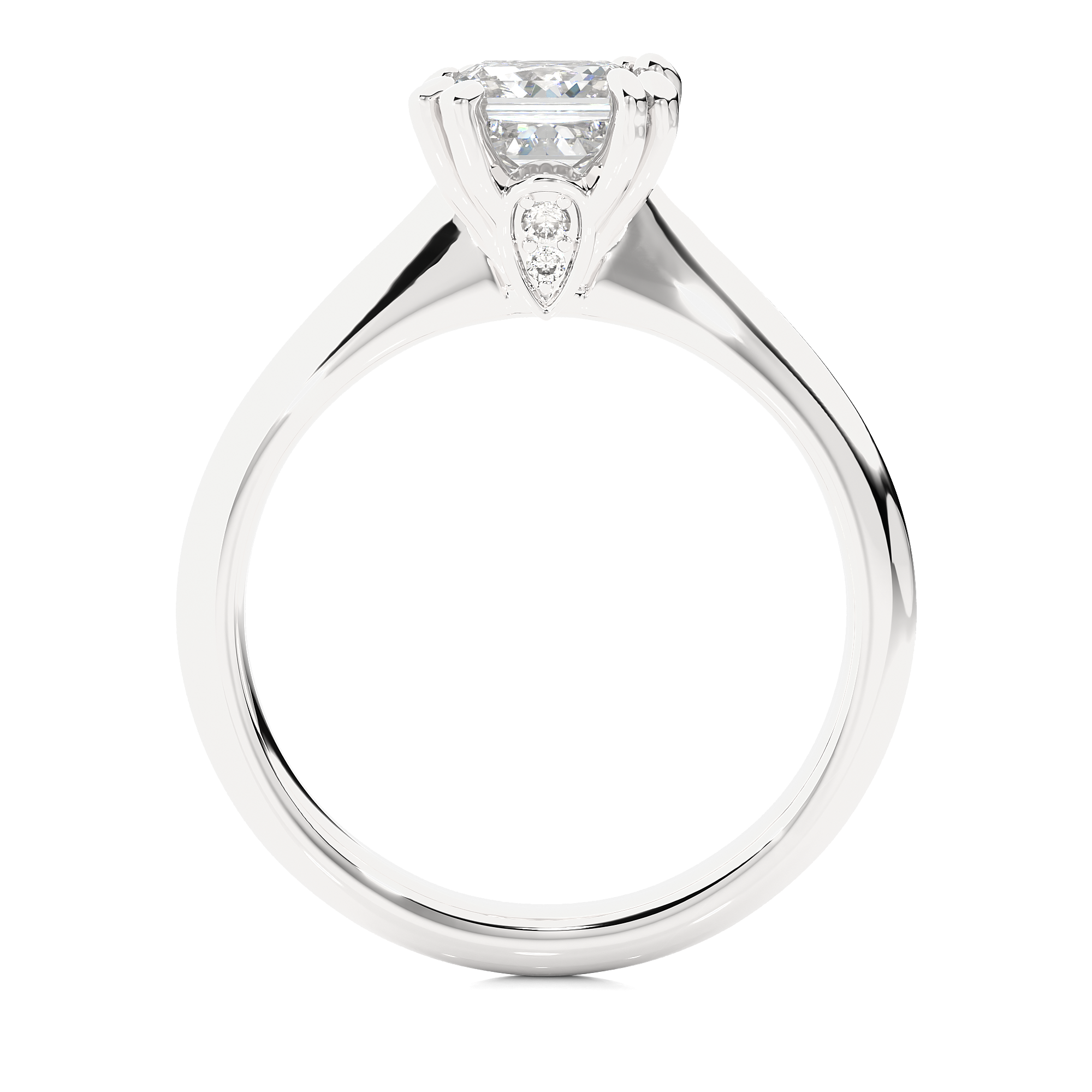 Princess Cut Lab Grown Diamond Engagement Ring