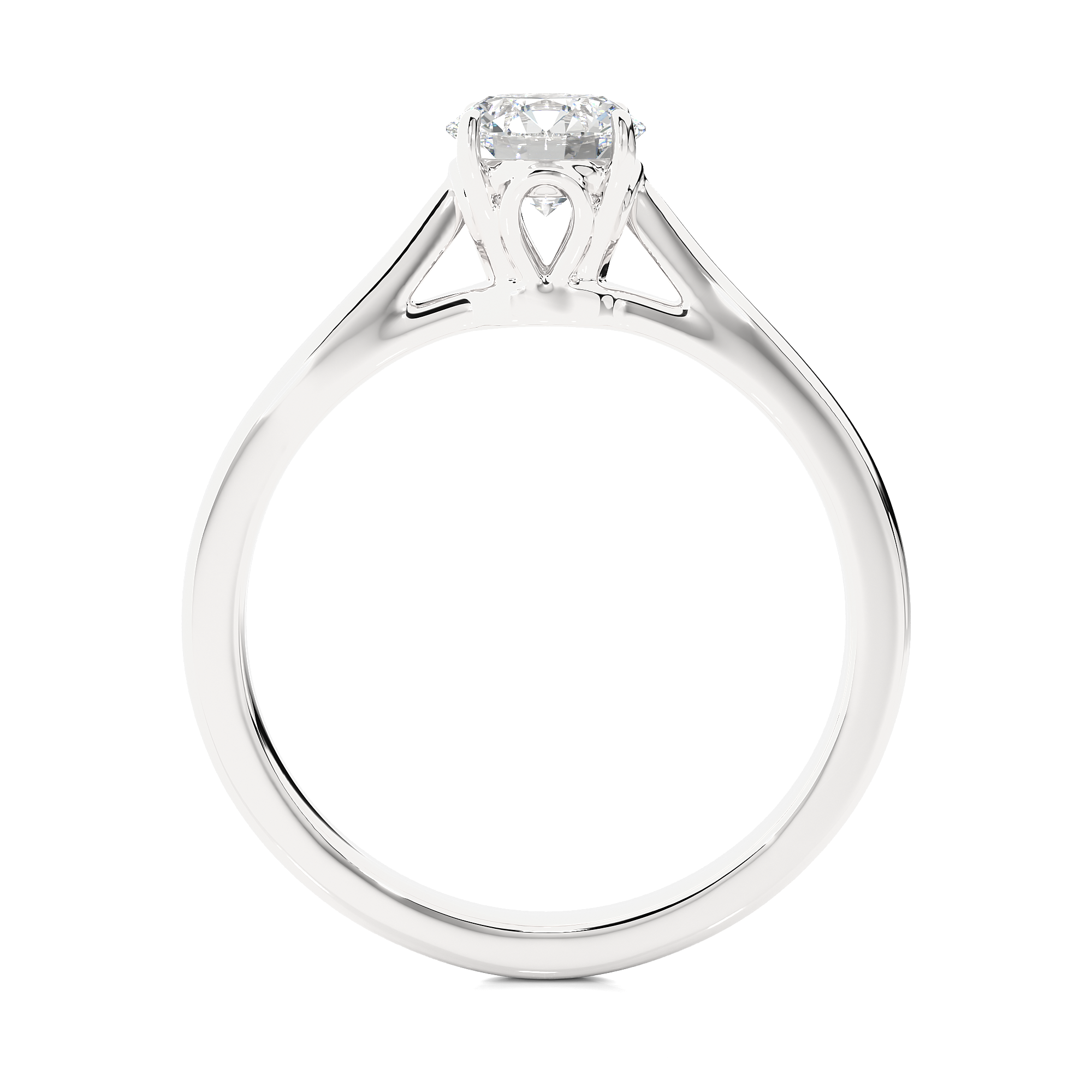 Round Cut Diamond Solitaire Engagement Ring
