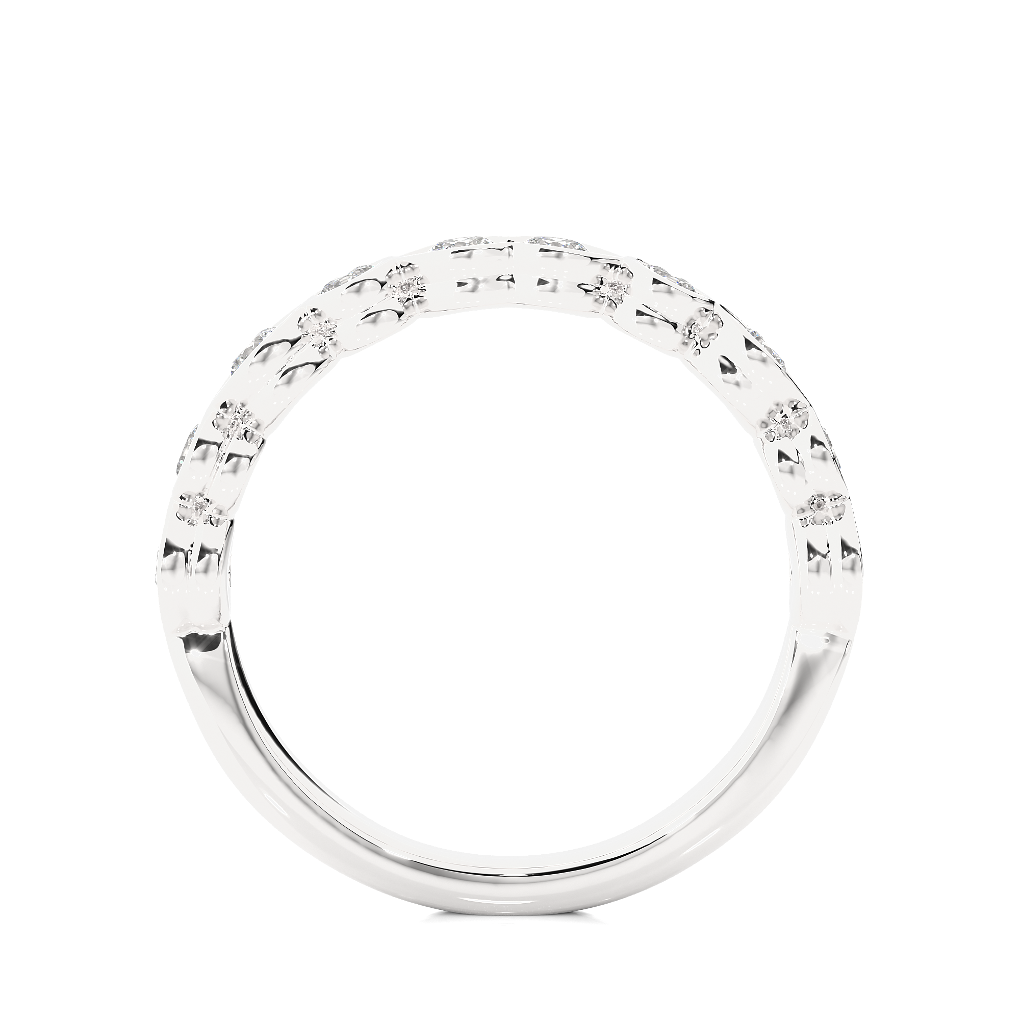 Bezel Set Lab Grown Diamond Eternity Ring