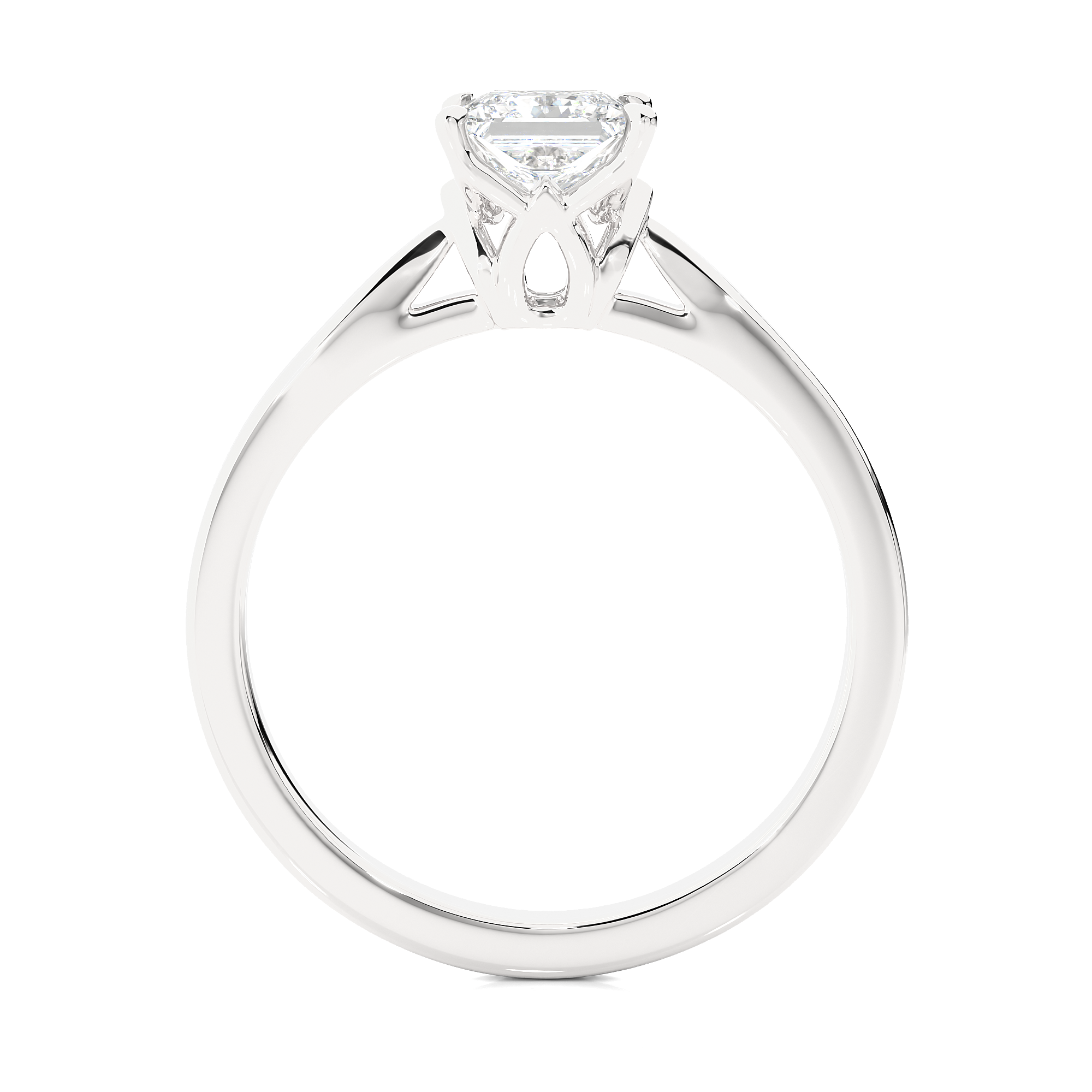 Princess Cut Lab Grown Diamond Solitaire Ring
