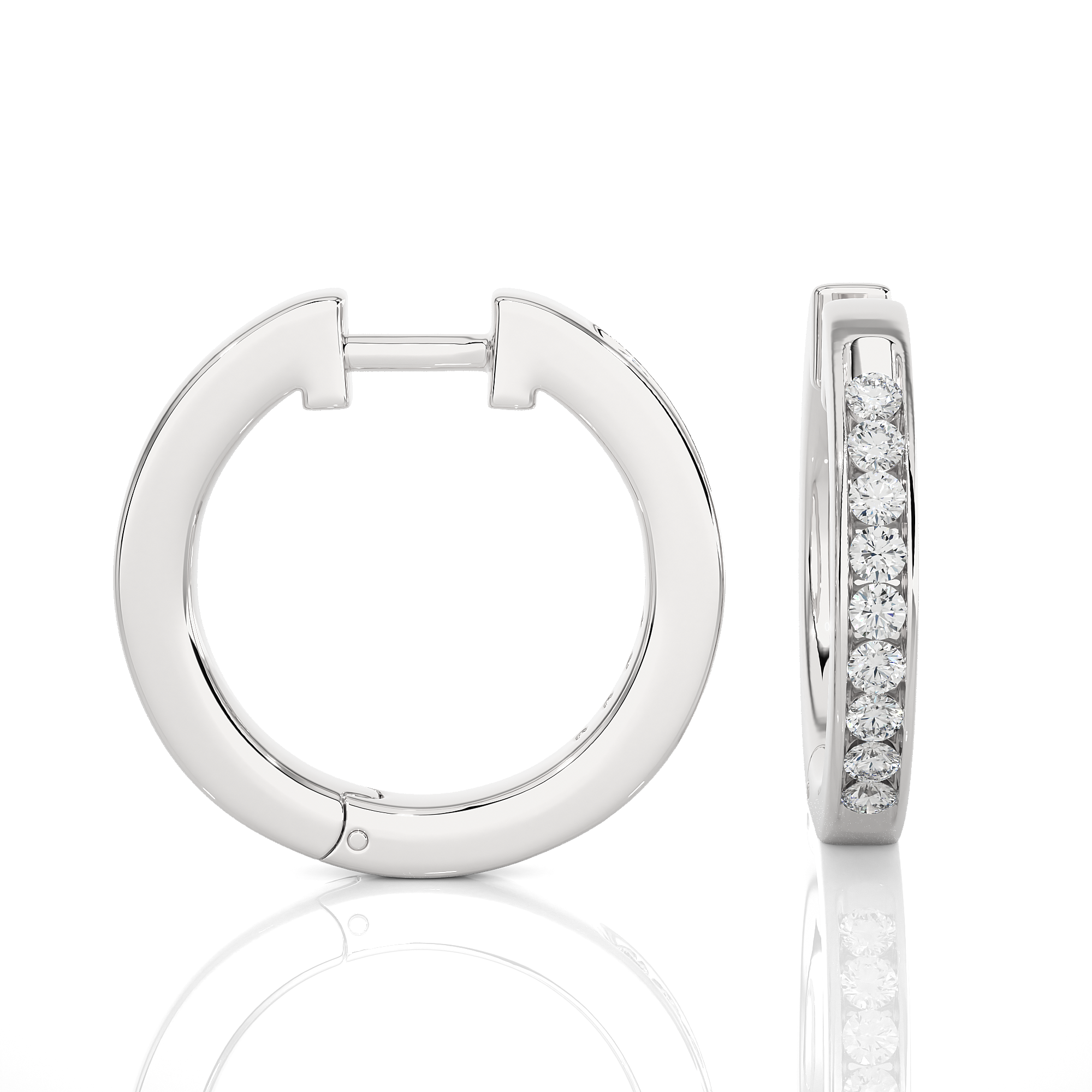 Lab-Grown Diamond Huggie Earrings