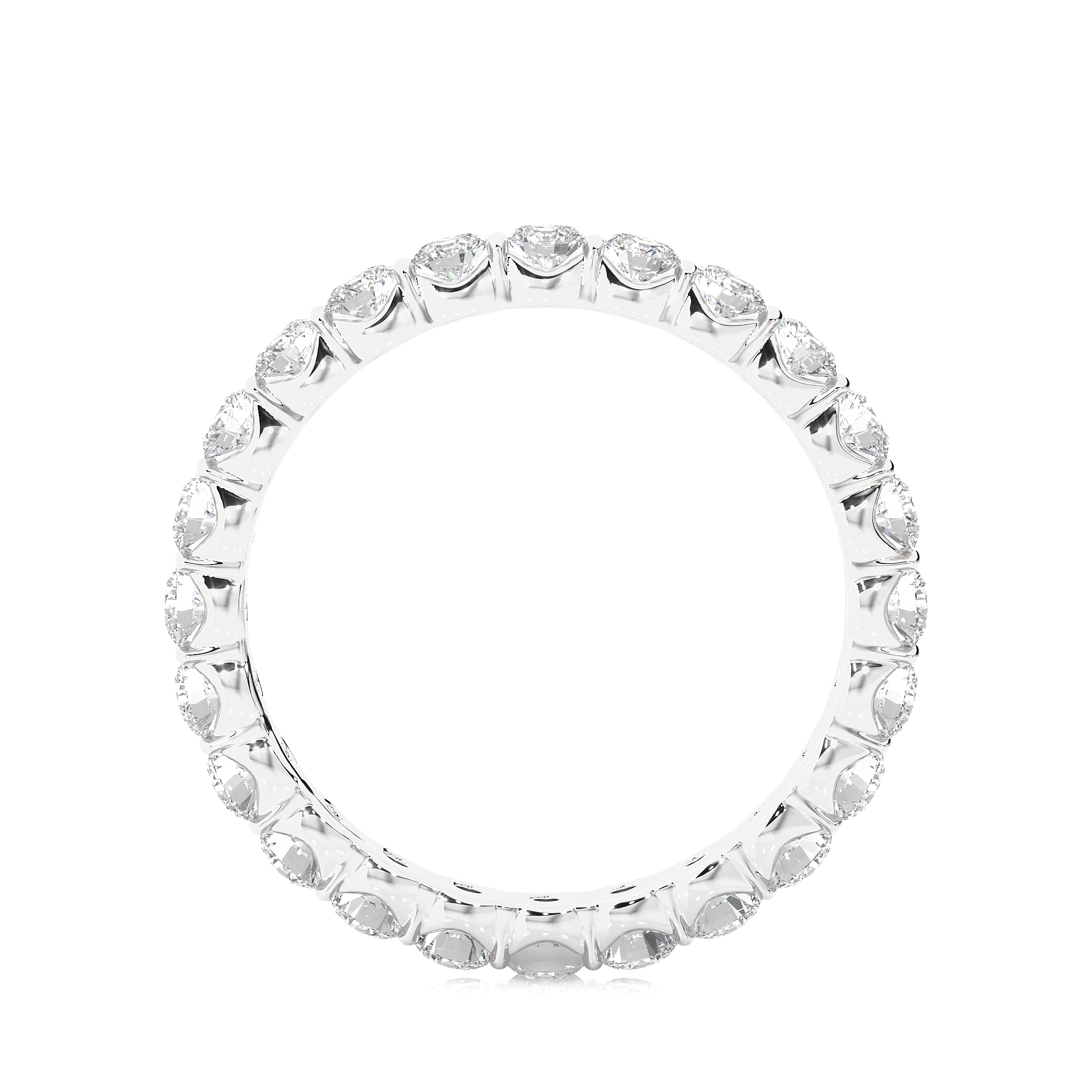 Classic Round Cut Lab Diamond Eternity Band
