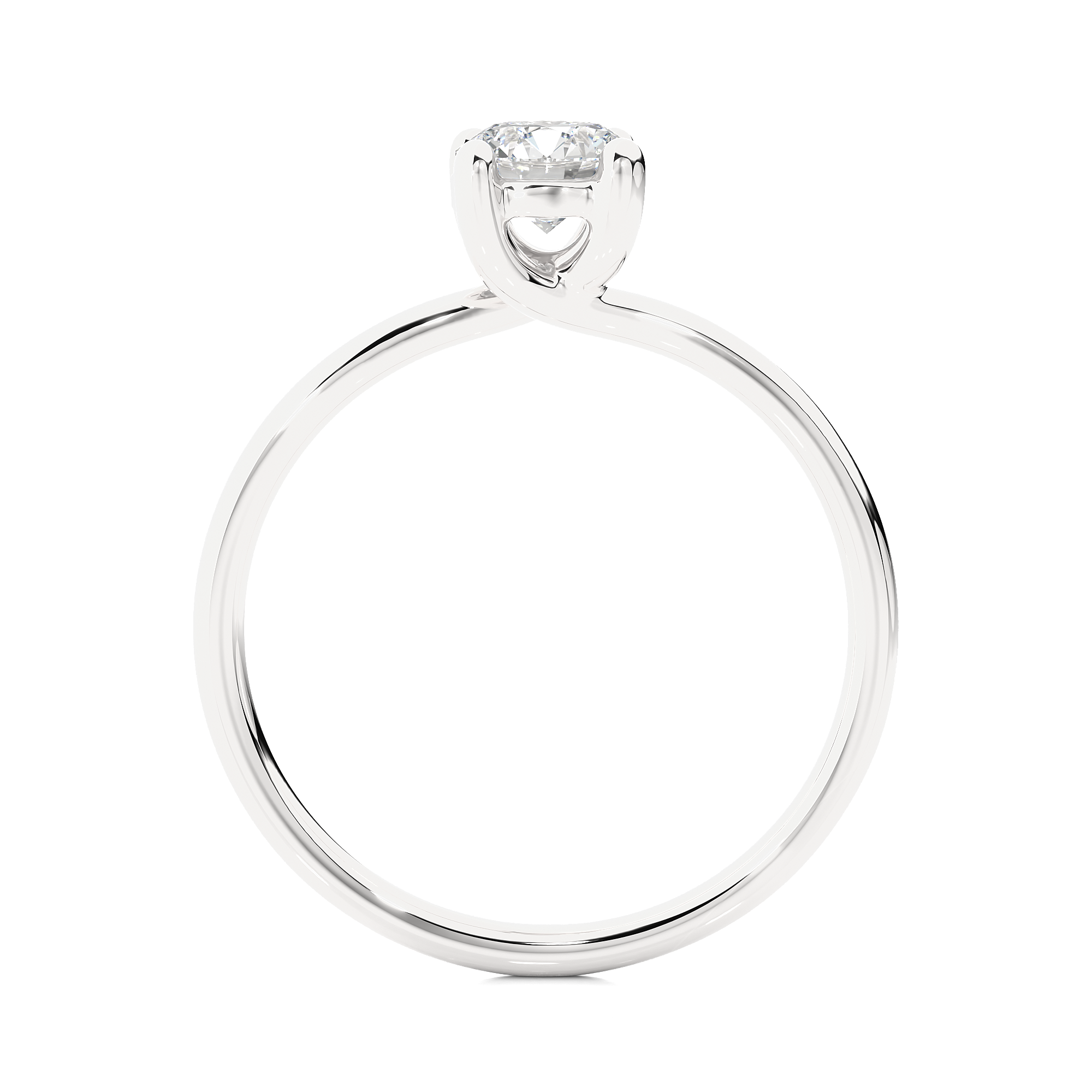 Round Cut Diamond Solitaire Engagement Ring